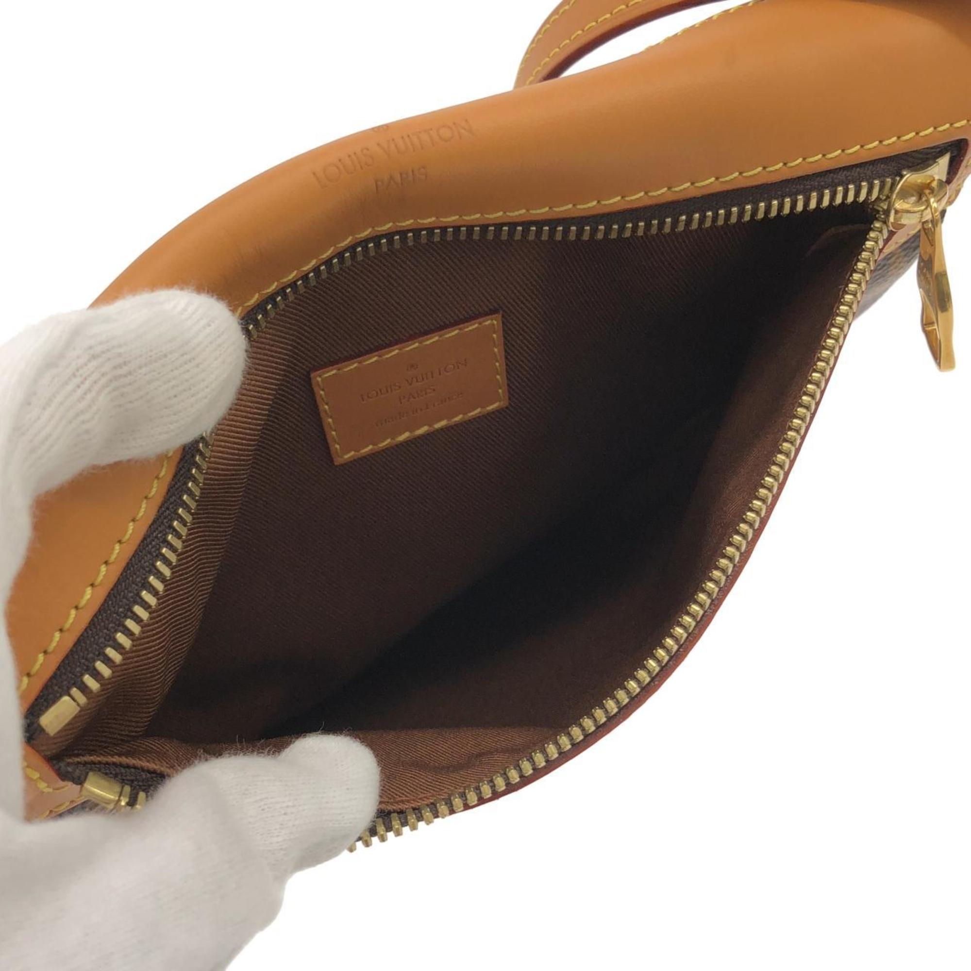 Louis Vuitton Marron Coated Canvas Shoulder Bag