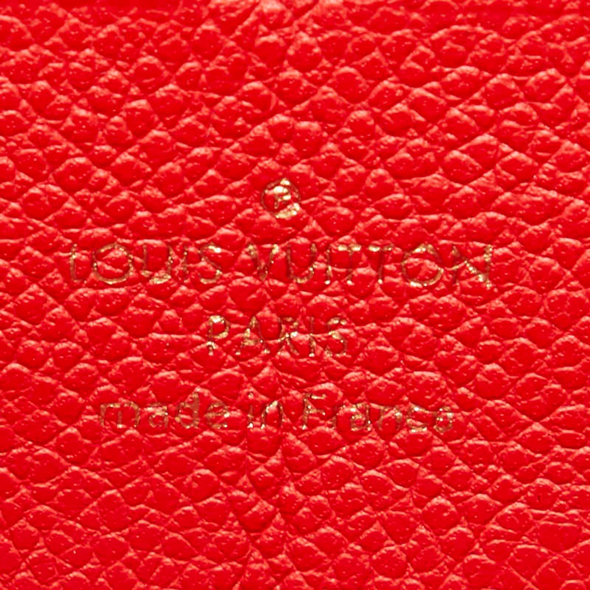 Louis Vuitton Auriane Red Color Leather Coin Purse/Coin Case