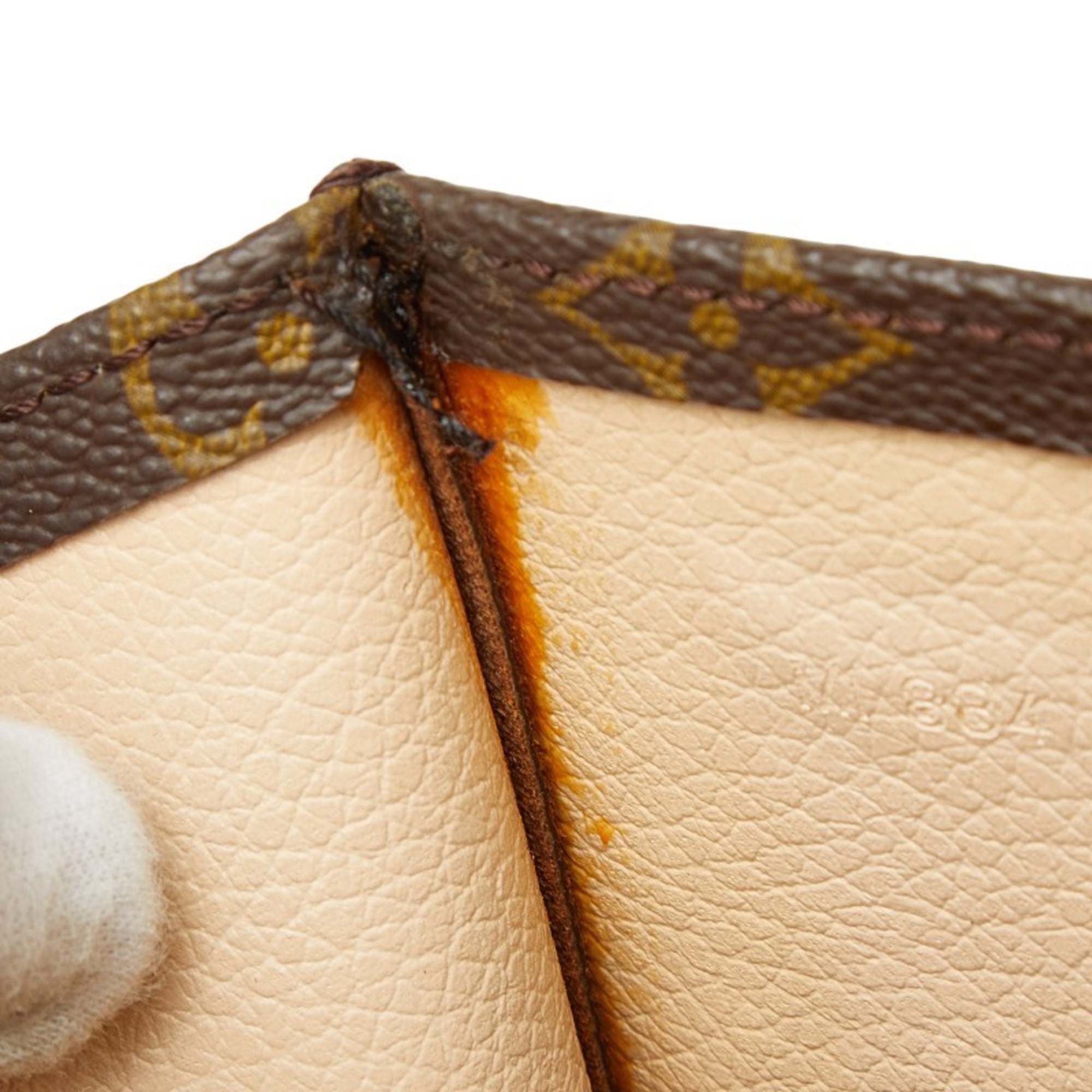 Louis Vuitton Brown Pvc Leather Handbag Tote Bag
