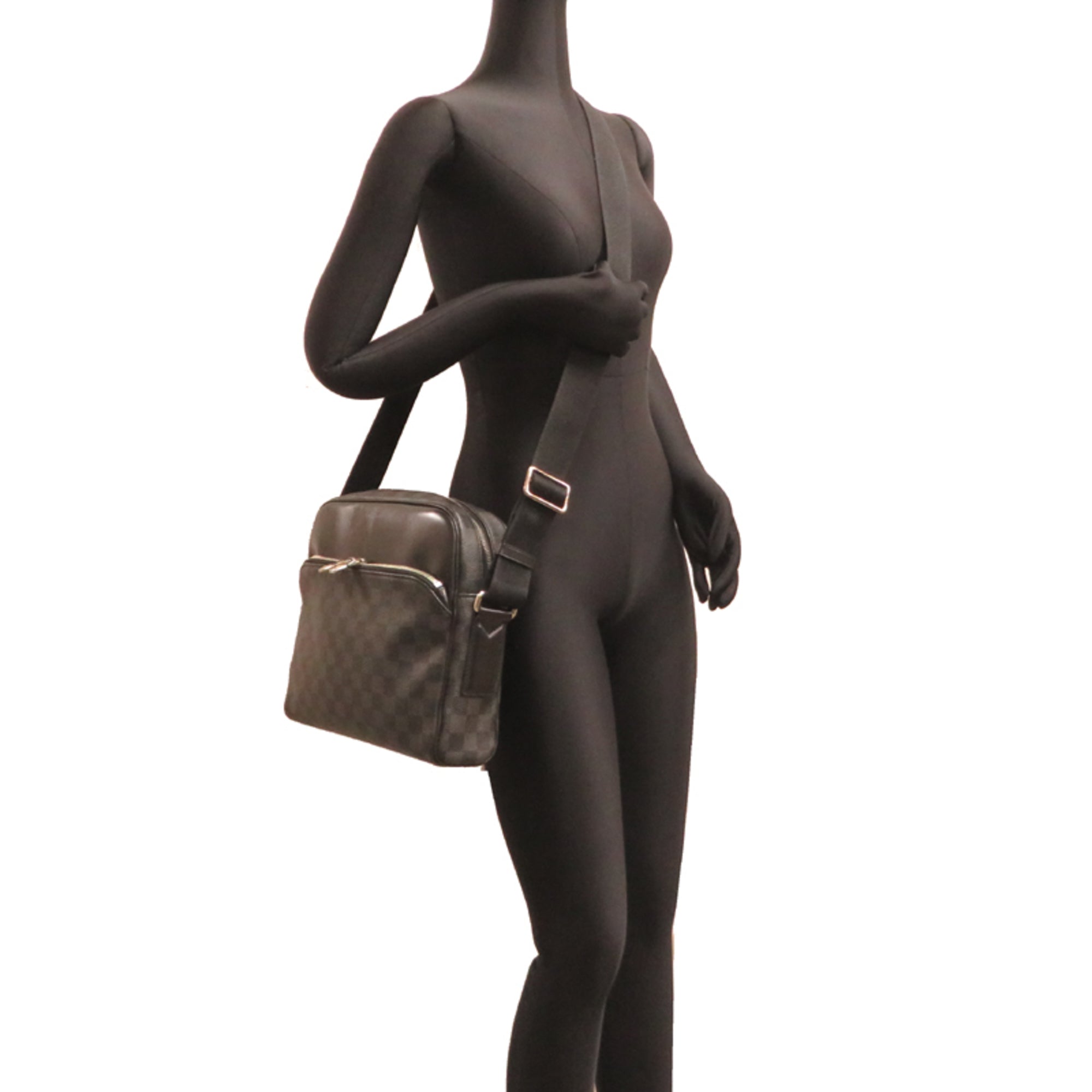 Louis Vuitton Black Damier Graphite Shoulder Bag