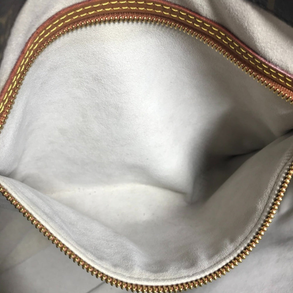 Louis Vuitton Argent Brown White Monogram Canvas Shoulder Bag Tote Bag