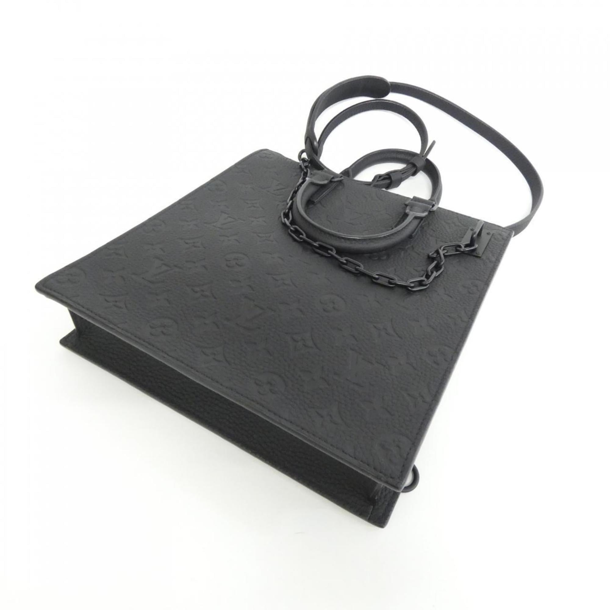 Louis Vuitton Taurillon Black Leather Handbag