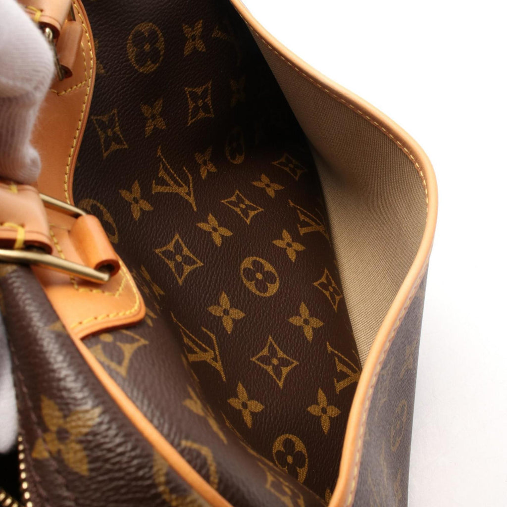 Louis Vuitton Brown Coated Canvas Pvc Monogram Leather Handbag