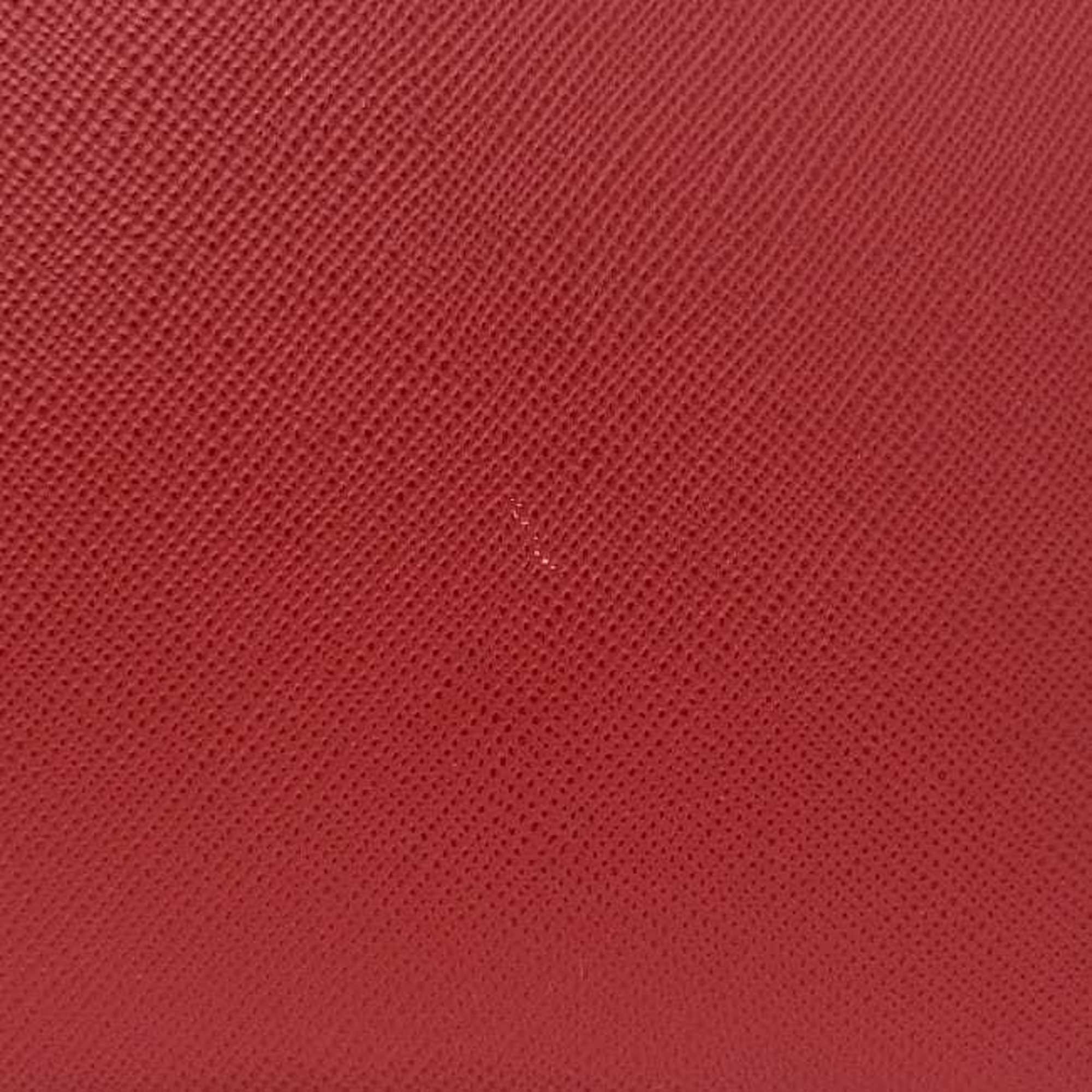 Prada Fuoco Red Color Saffiano Triangle Tote Bag