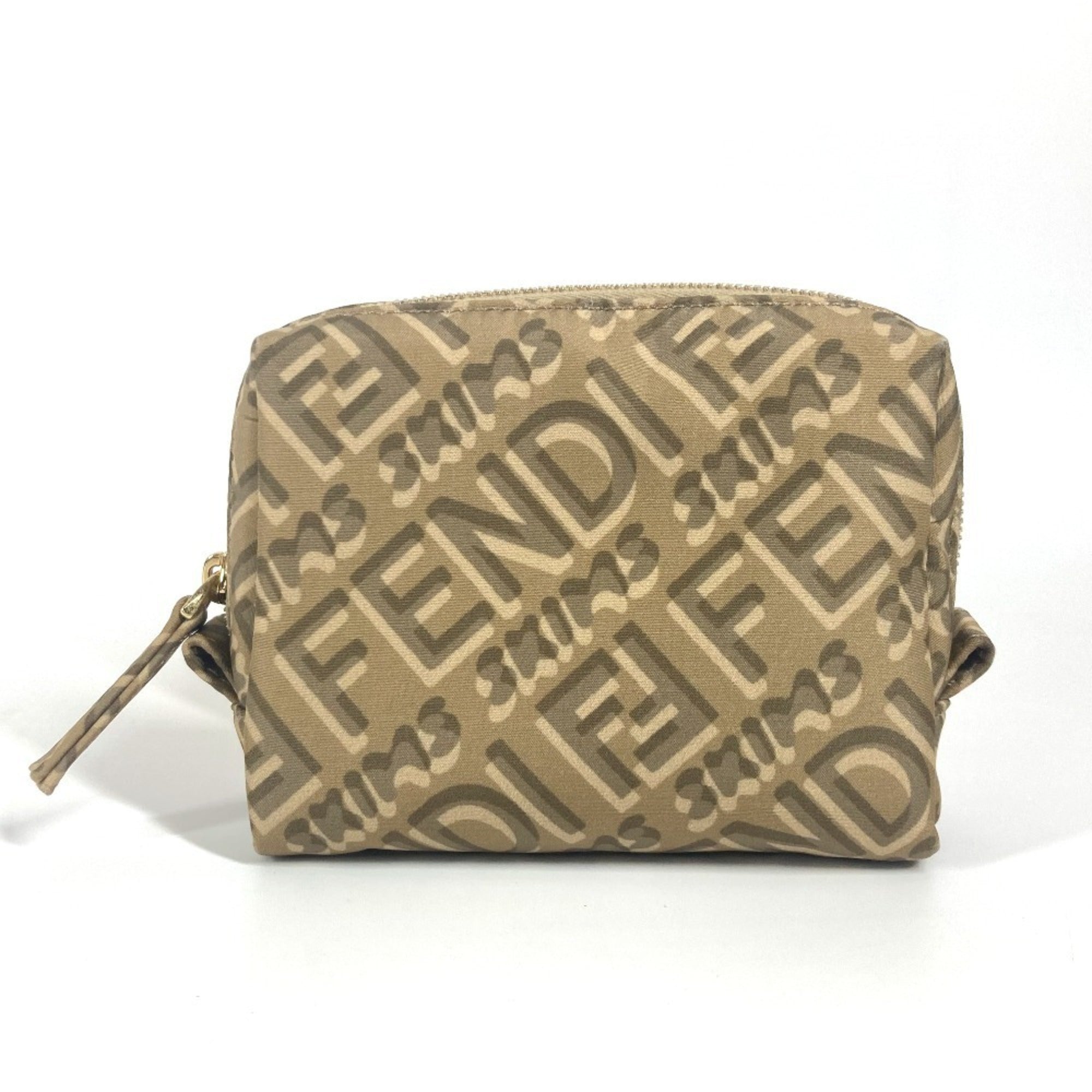 Fendi Beige Nylon Pouch
