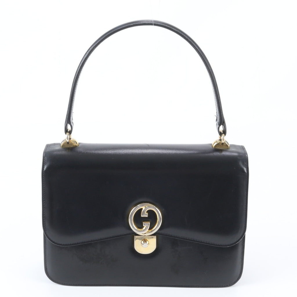 Gucci Black Leather Handbag (Pre-Owned)
