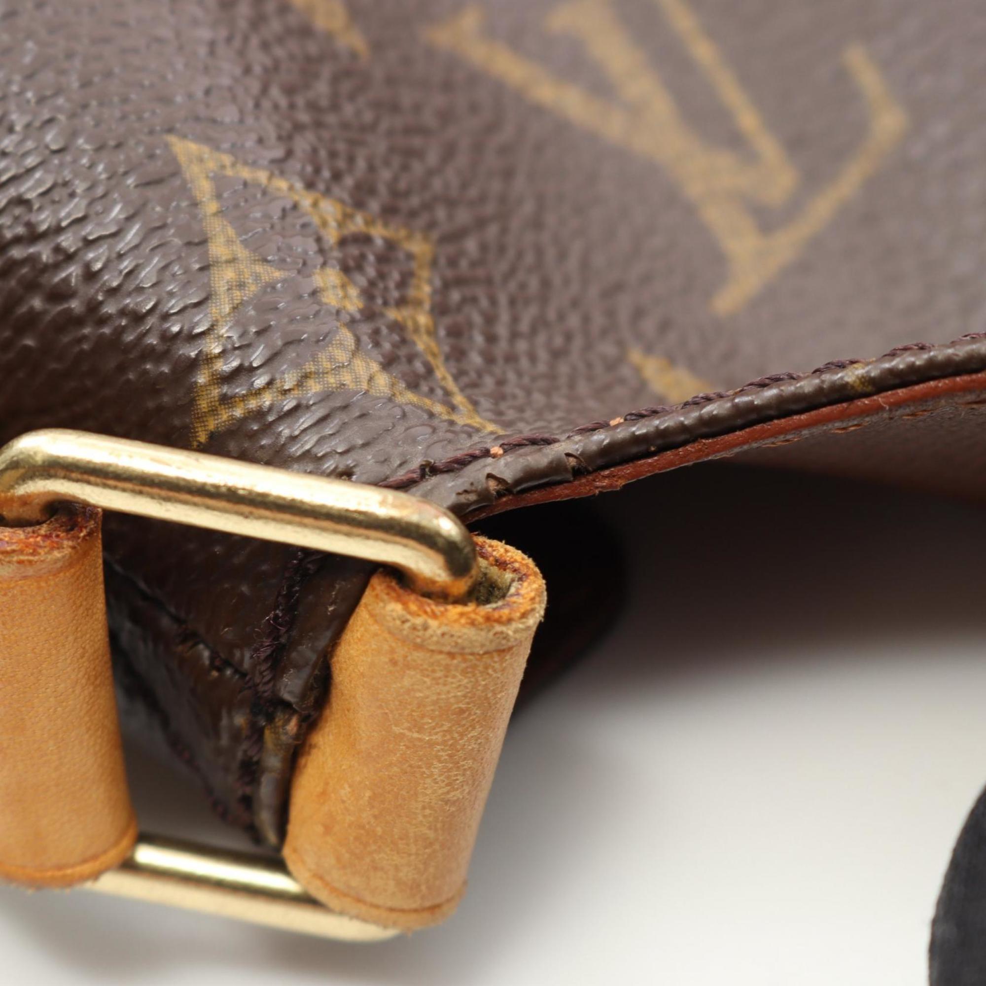 Louis Vuitton Brown Coated Canvas Shoulder Bag