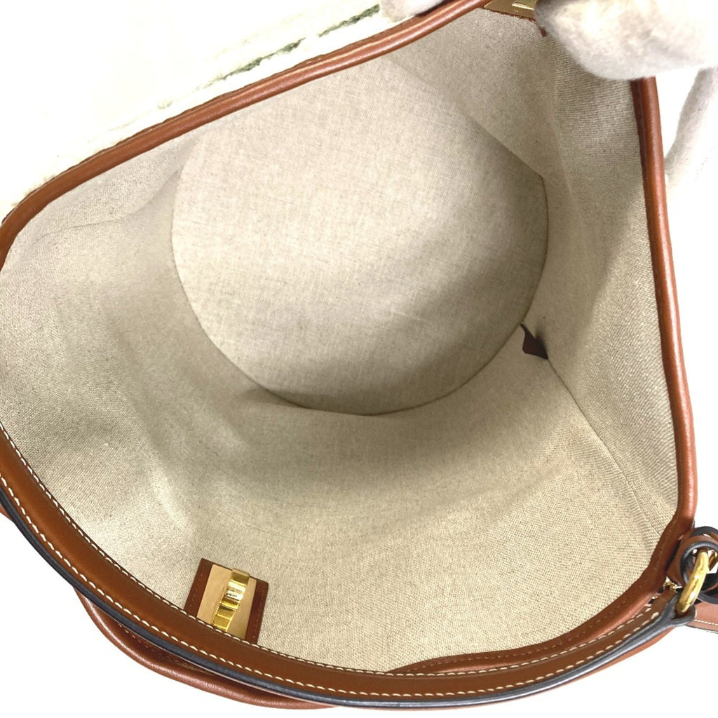 Celine White Leather Handbag