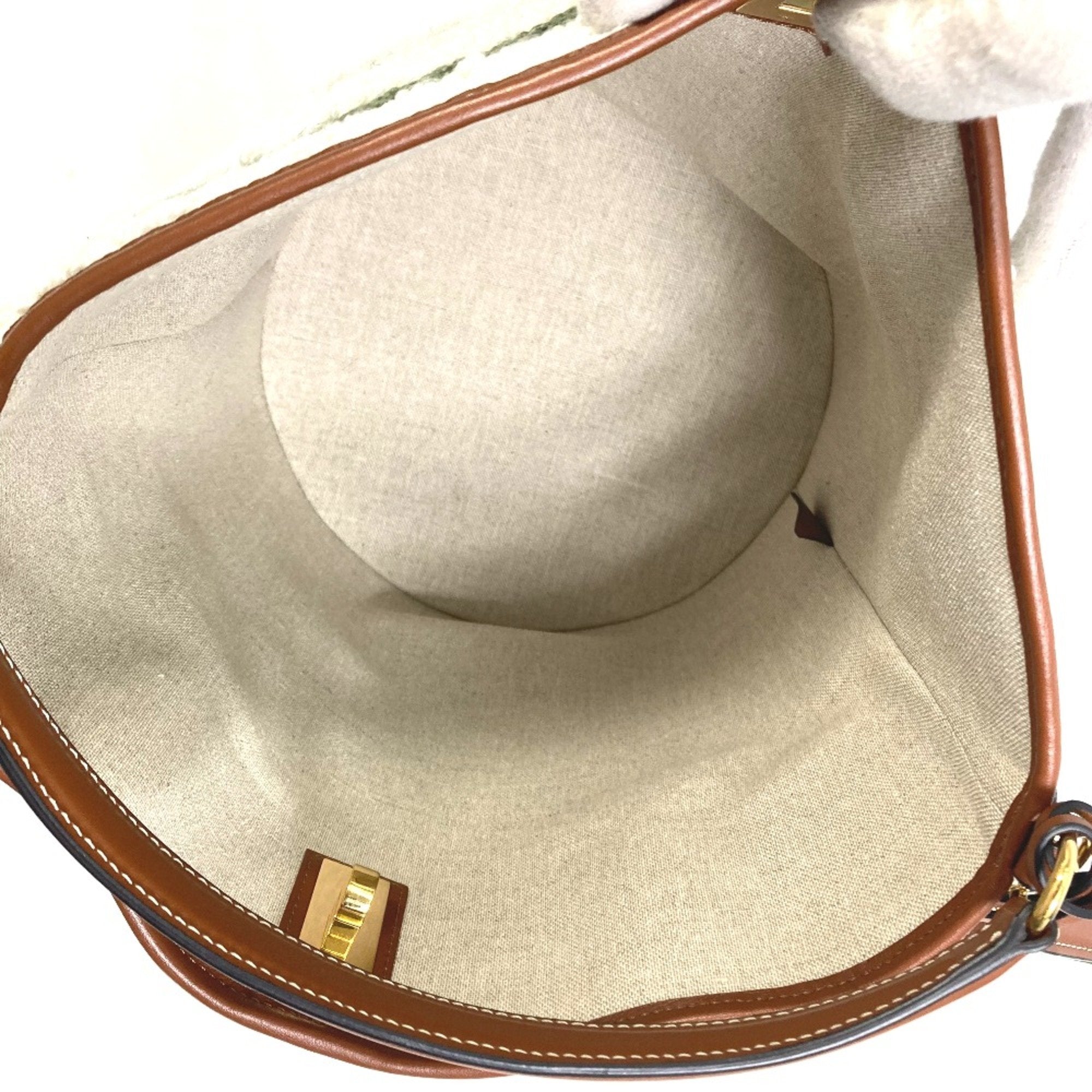 Celine White Leather Handbag