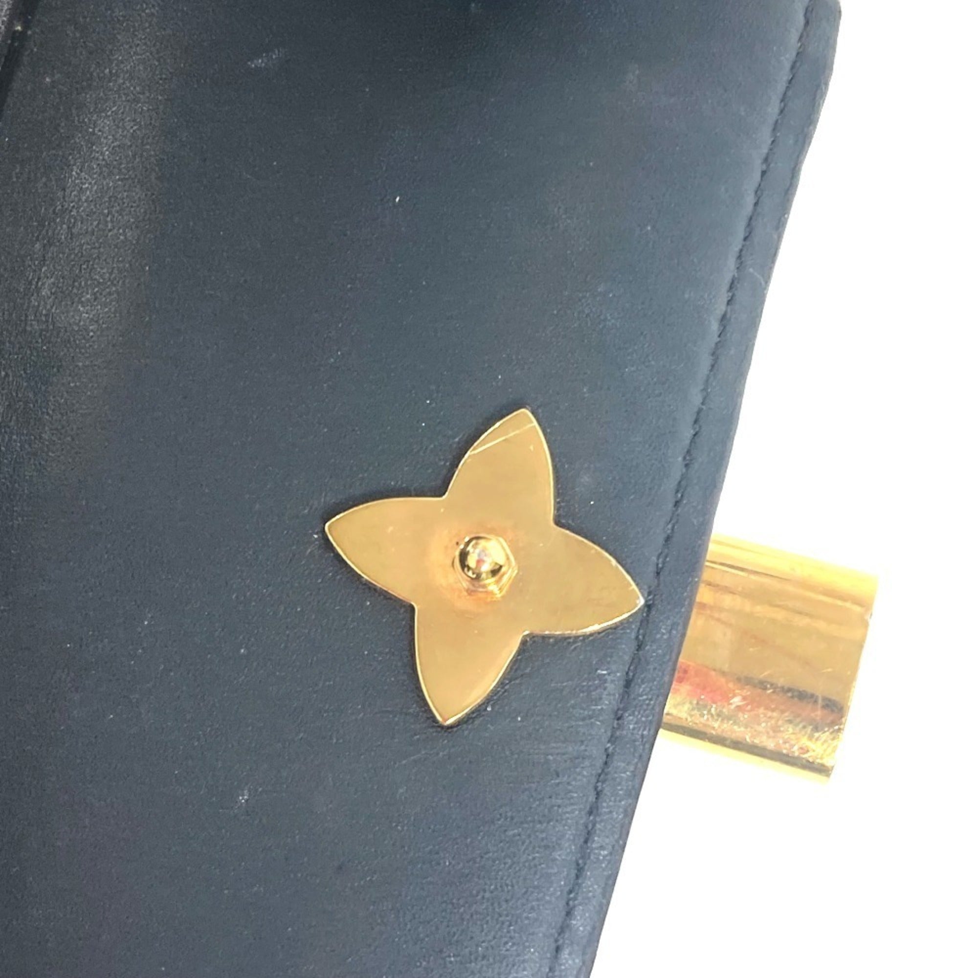 Louis Vuitton Monogram Black Brown Monogram Wallet (Tri-Fold)
