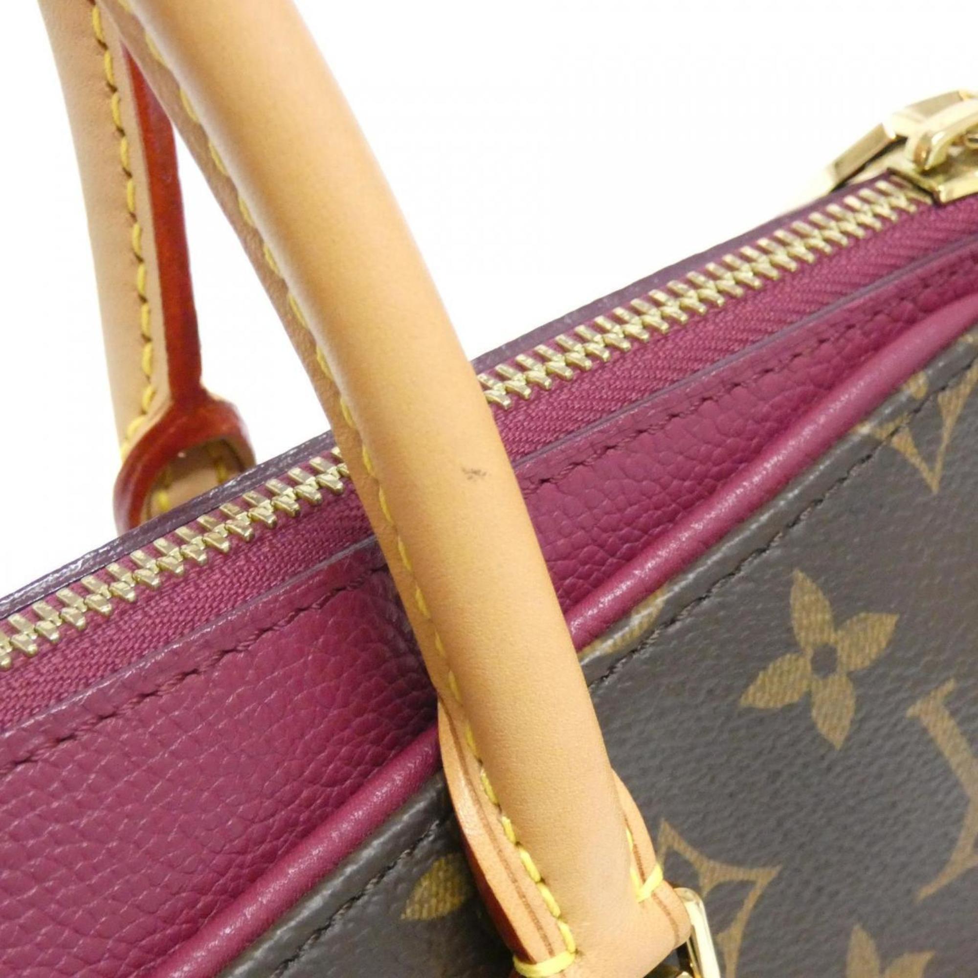 Louis Vuitton Monogram Aurore Marron Coated Canvas Handbag