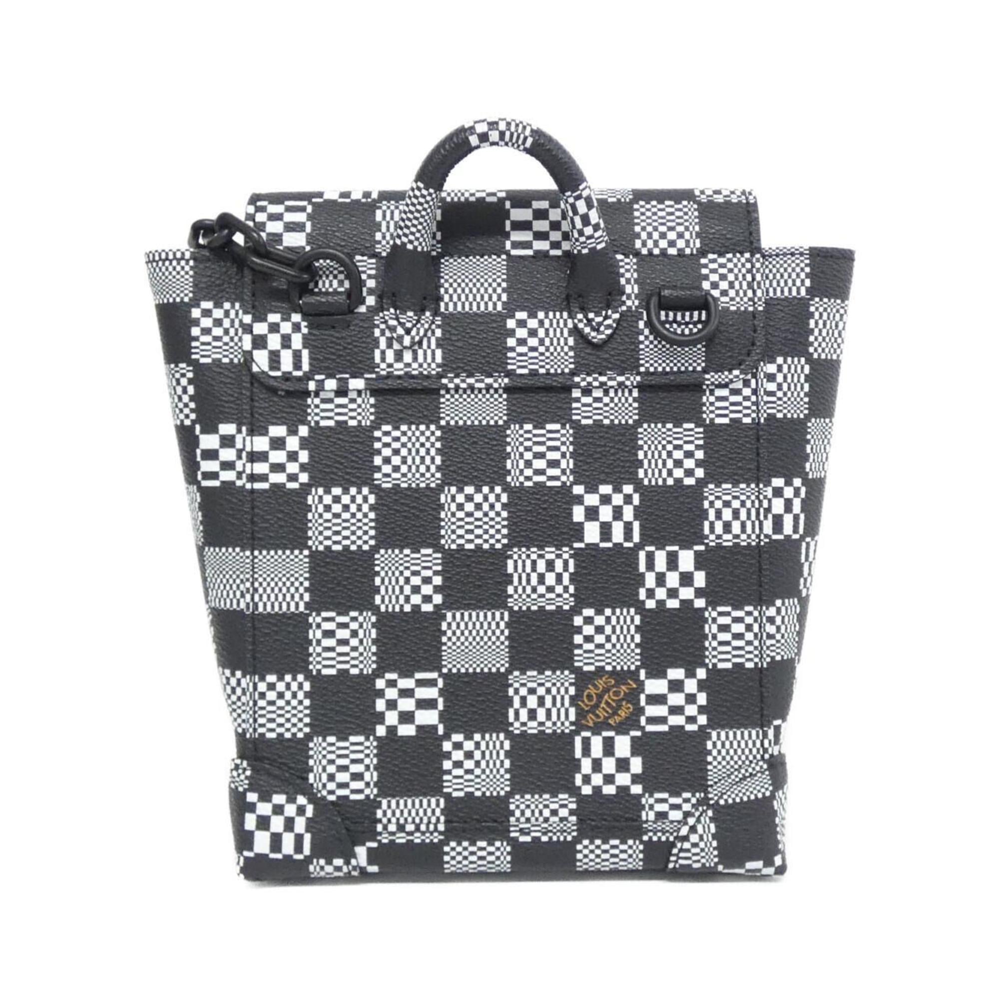 Louis Vuitton Damier Black Coated Canvas Shoulder Bag