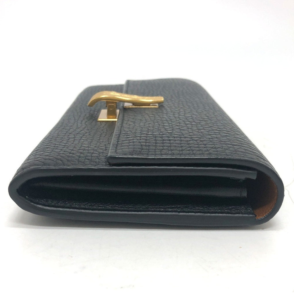 Bottega Veneta Black Leather Long Wallet (Bi-Fold)