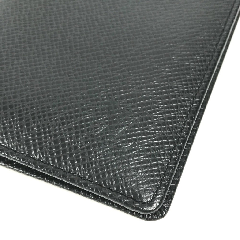 Louis Vuitton Taiga Ardoise Black Taiga Leather Long Wallet