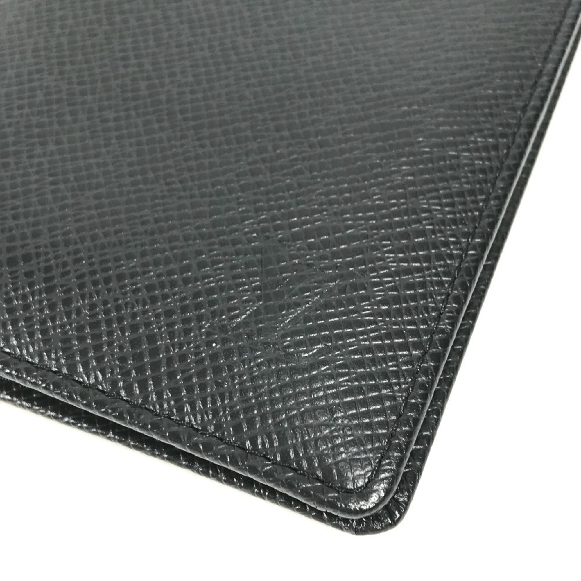 Louis Vuitton Taiga Ardoise Black Taiga Leather Long Wallet