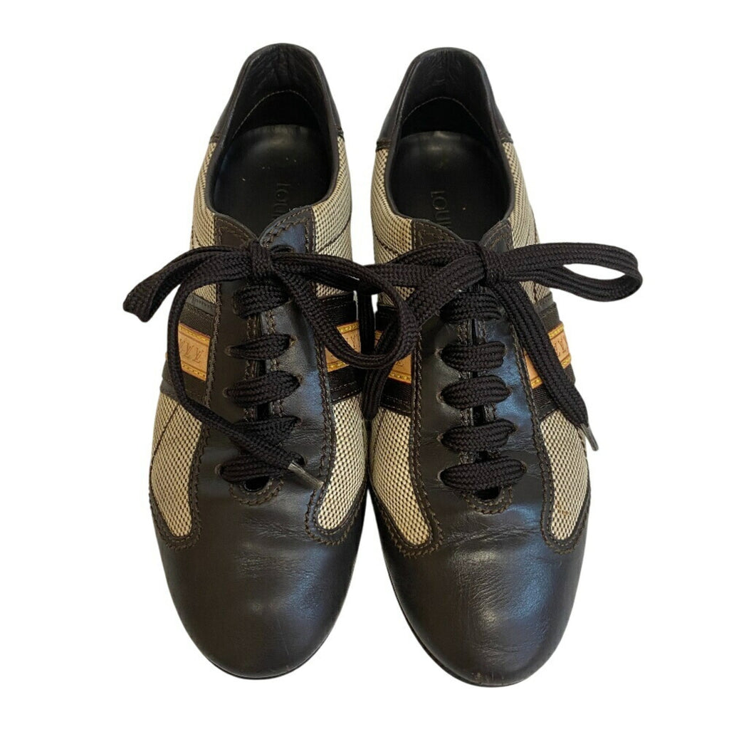 Louis Vuitton Beige Brown Sneakers