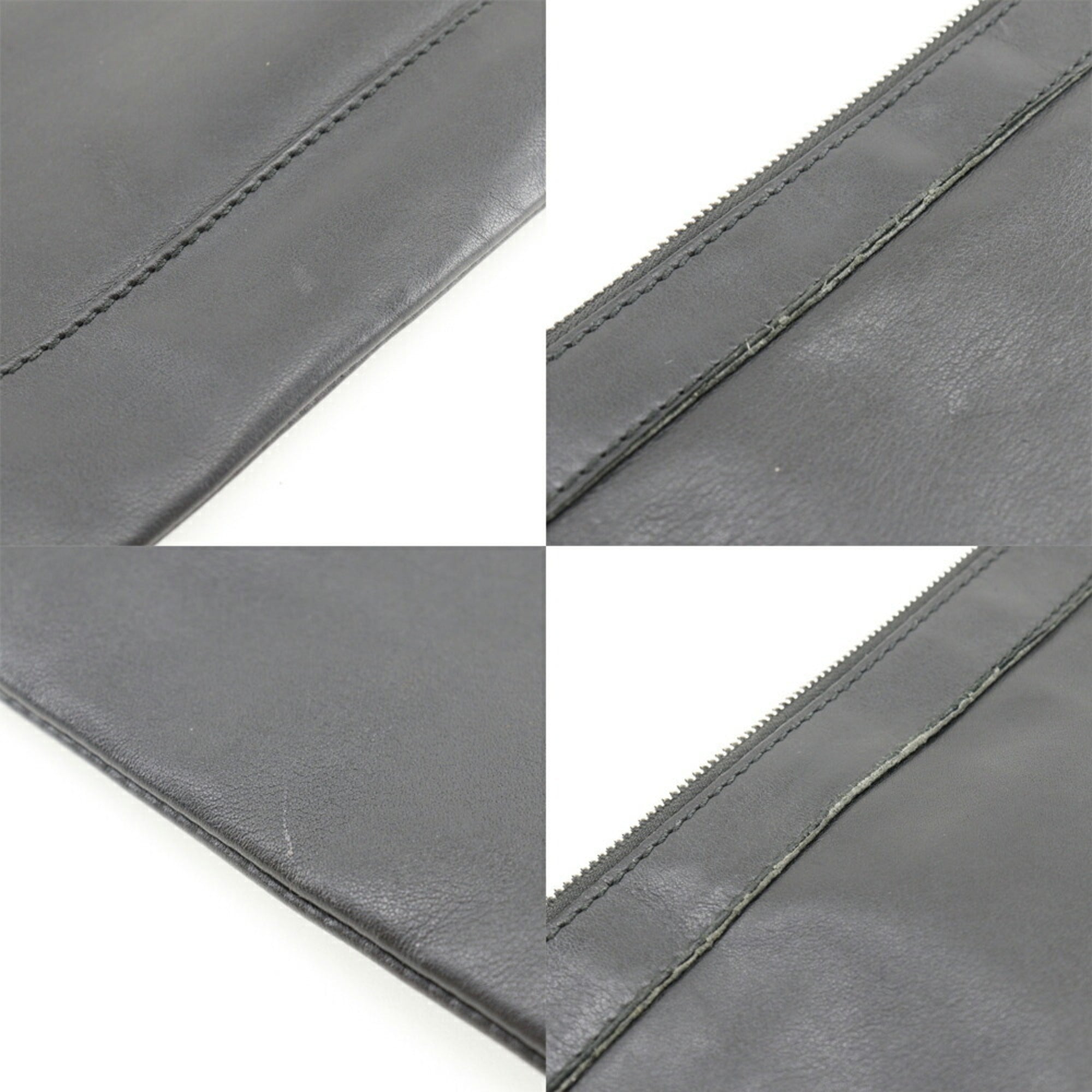 Balenciaga Black Suede Clutch