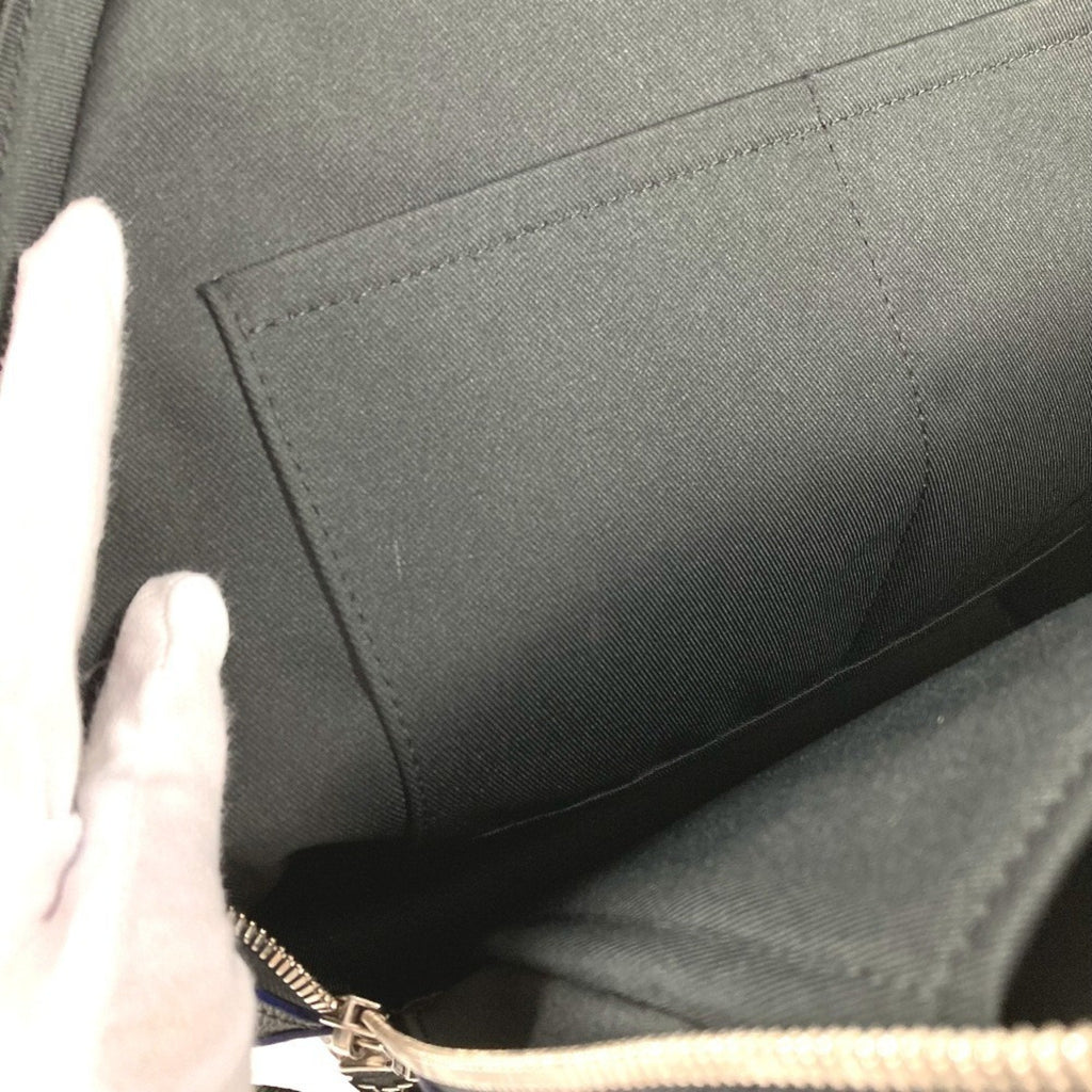 Louis Vuitton Ardoise Bicolor Black Blue Taiga Leather Backpack
