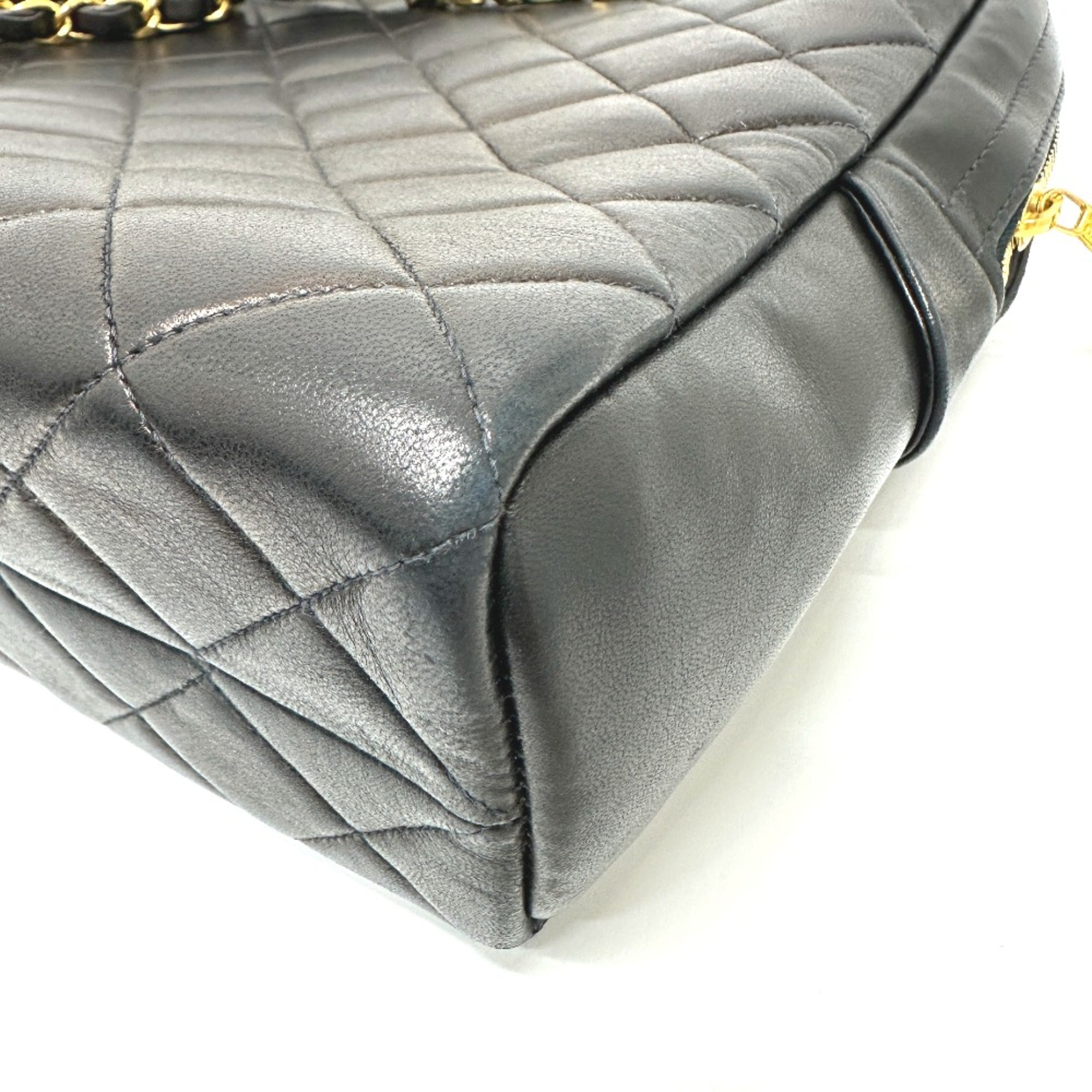 Chanel Black Leather Shoulder Bag