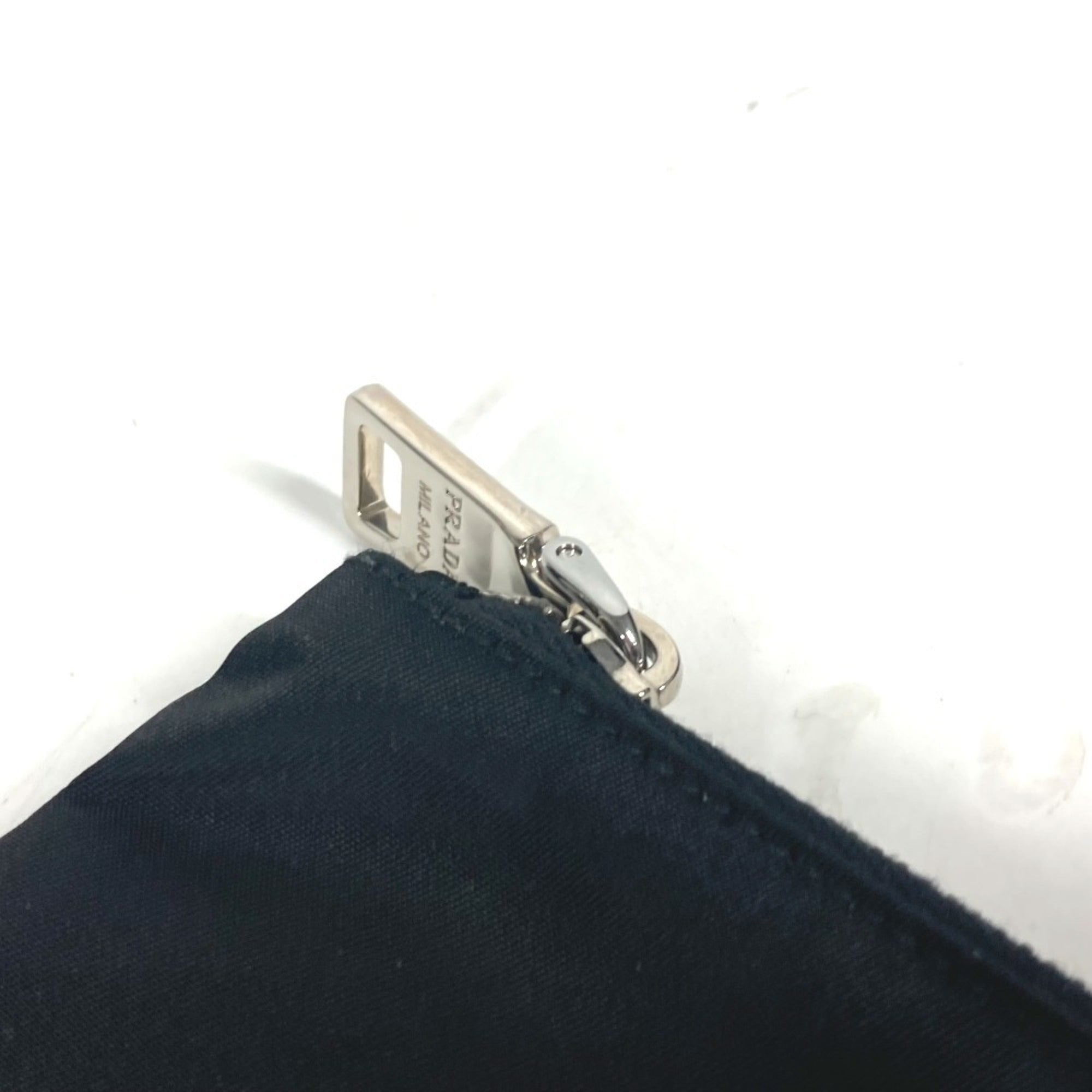 Prada Black Nylon Clutch Bag Pouch