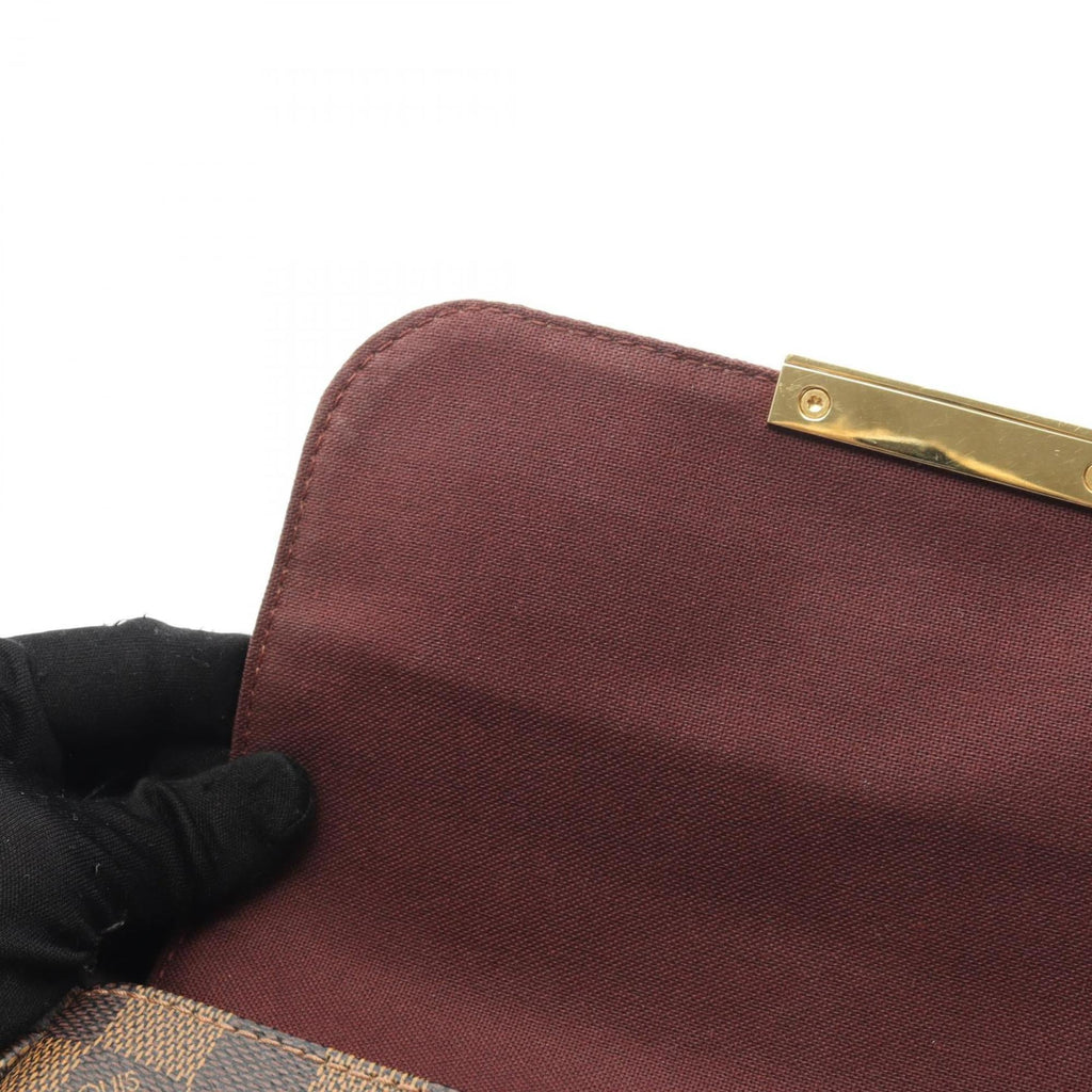 Louis Vuitton Brown Coated Canvas Leather Handbag