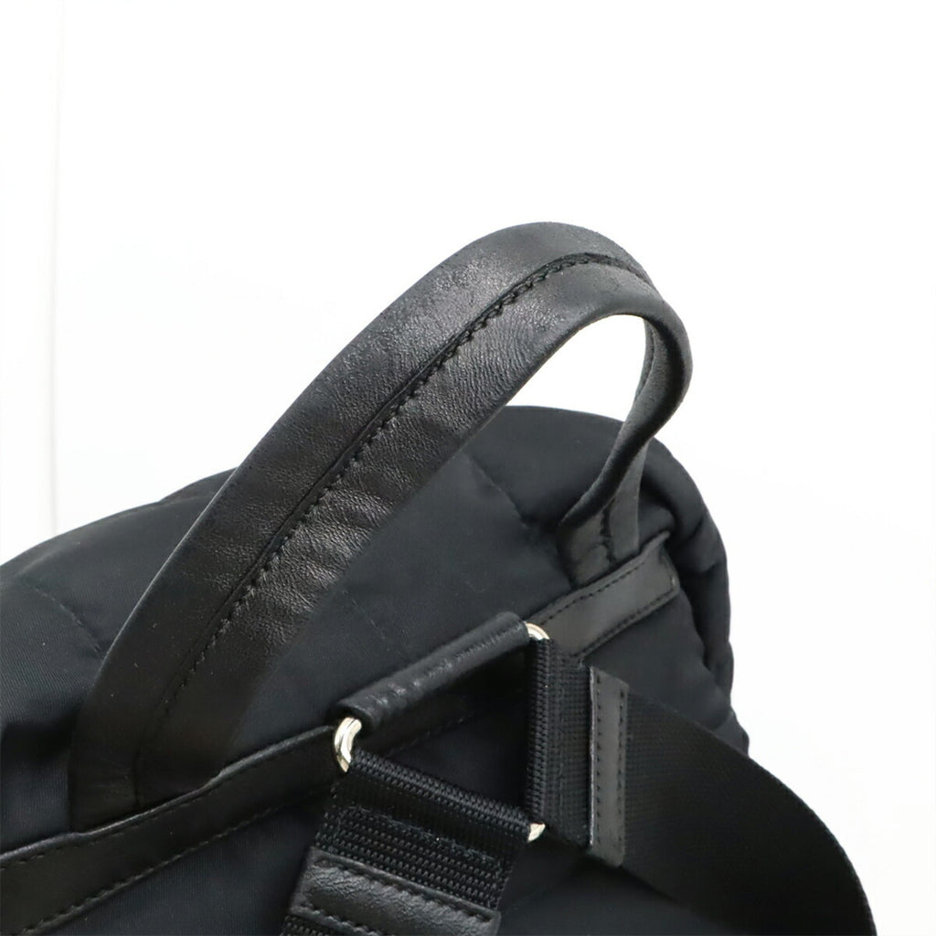 Prada Nero Nylon Leather Backpack