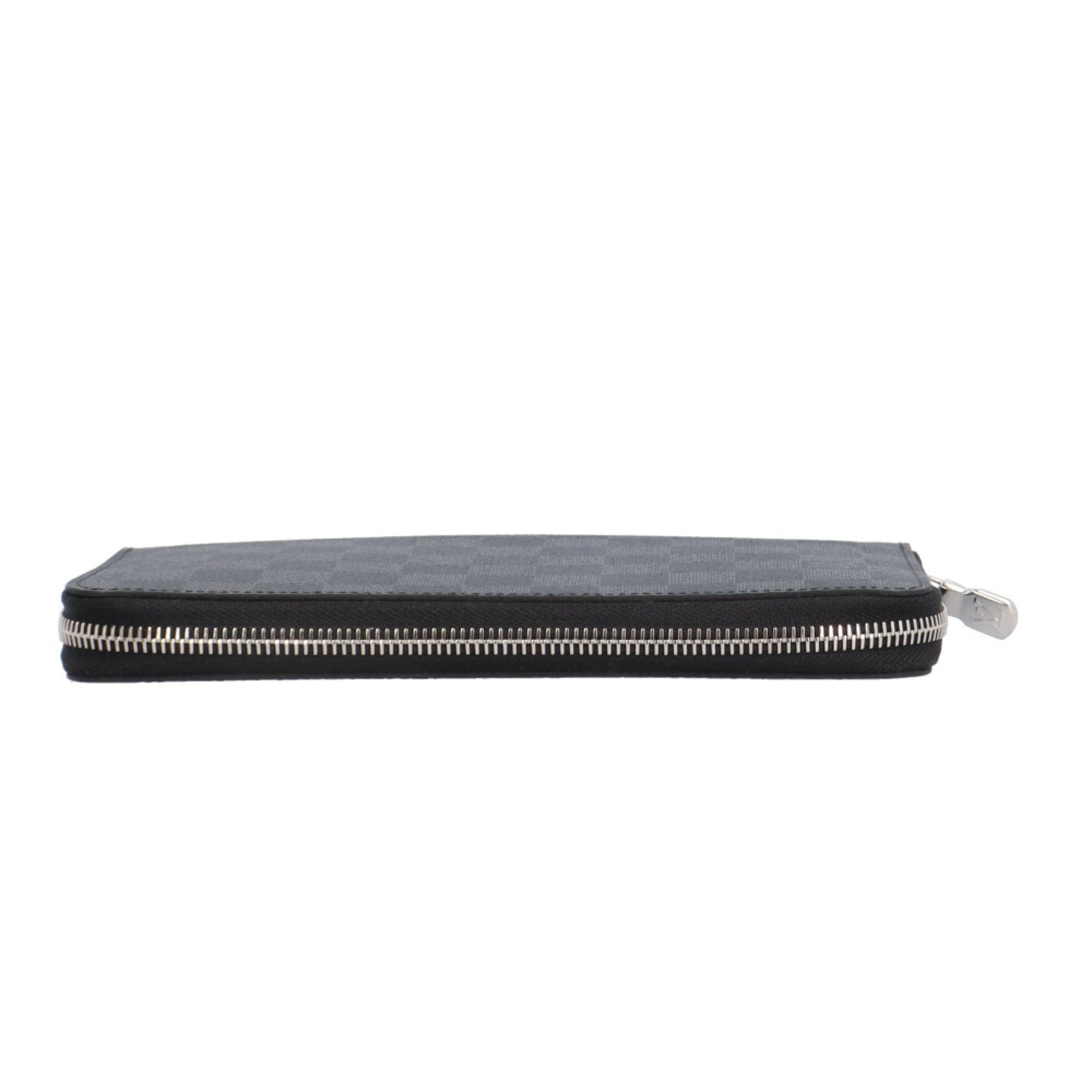 Louis Vuitton Black Gray Damier Graphite Long Wallet