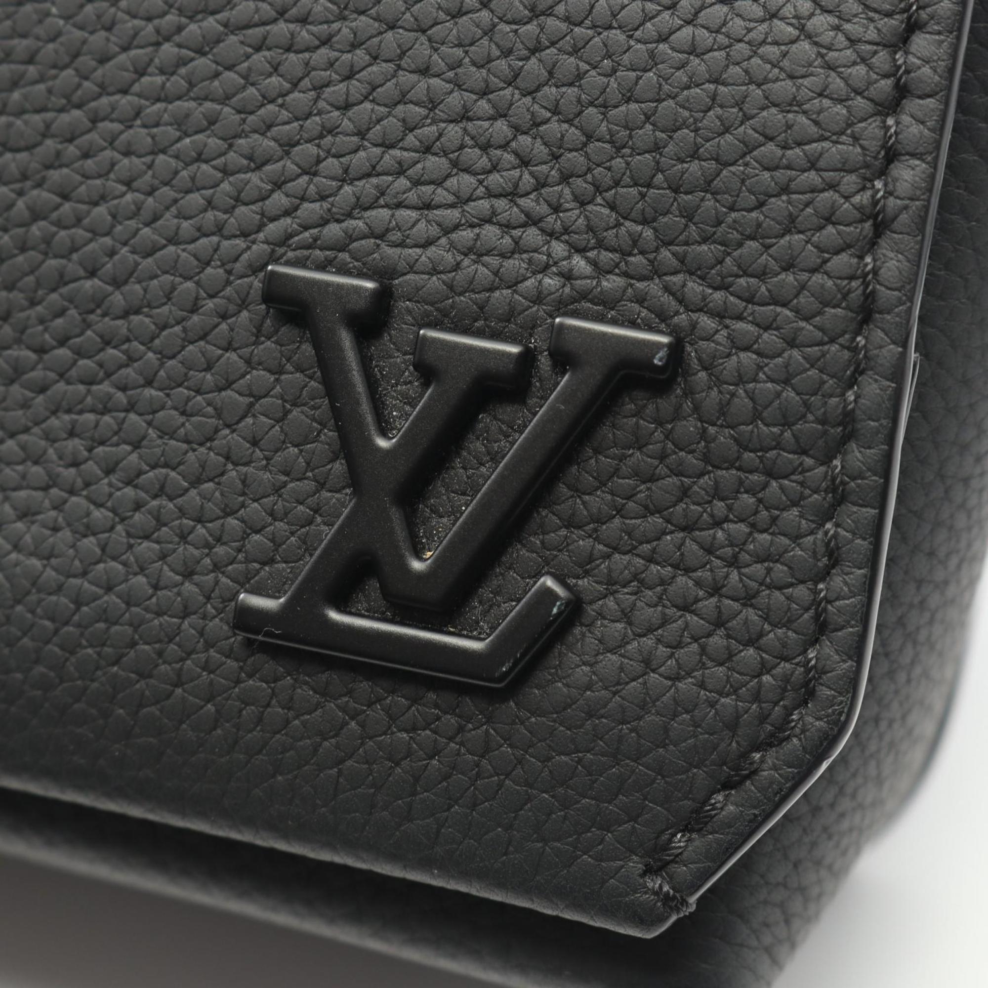 Louis Vuitton Black Leather Shoulder Bag