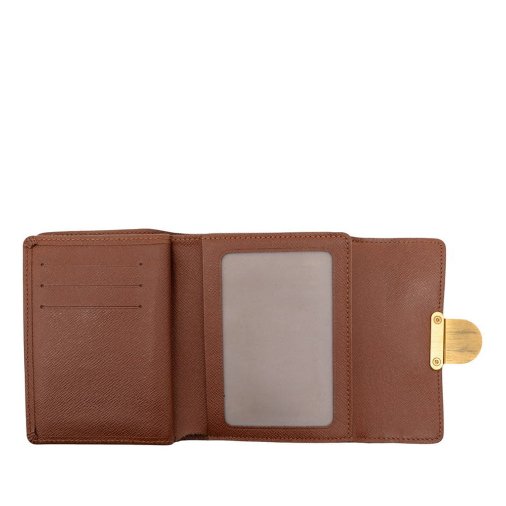 Louis Vuitton Brown Pvc Leather Wallet