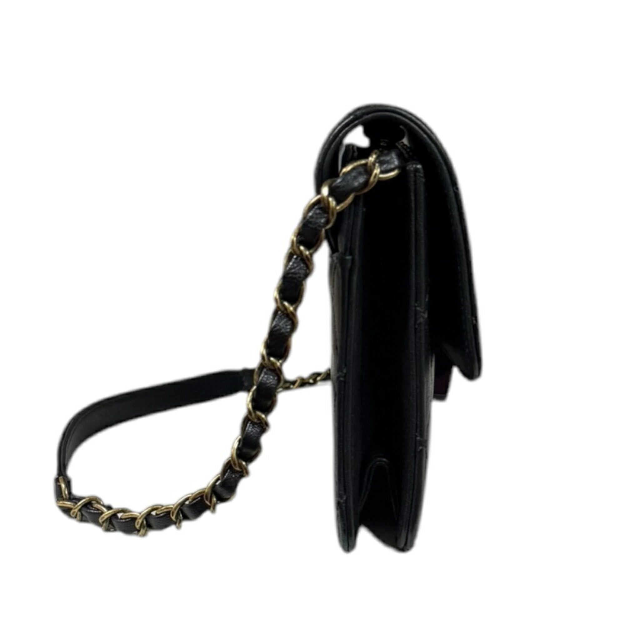 Chanel Black Leather Shoulder Bag