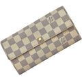 Louis Vuitton Damier Azur Gray White Damier Canvas Long Wallet