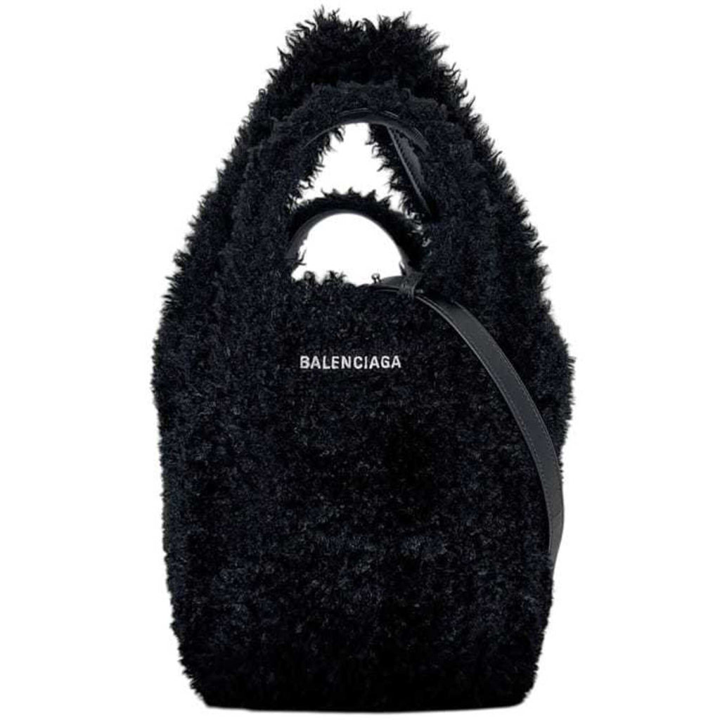 Balenciaga Black Polyester Leather Shoulder