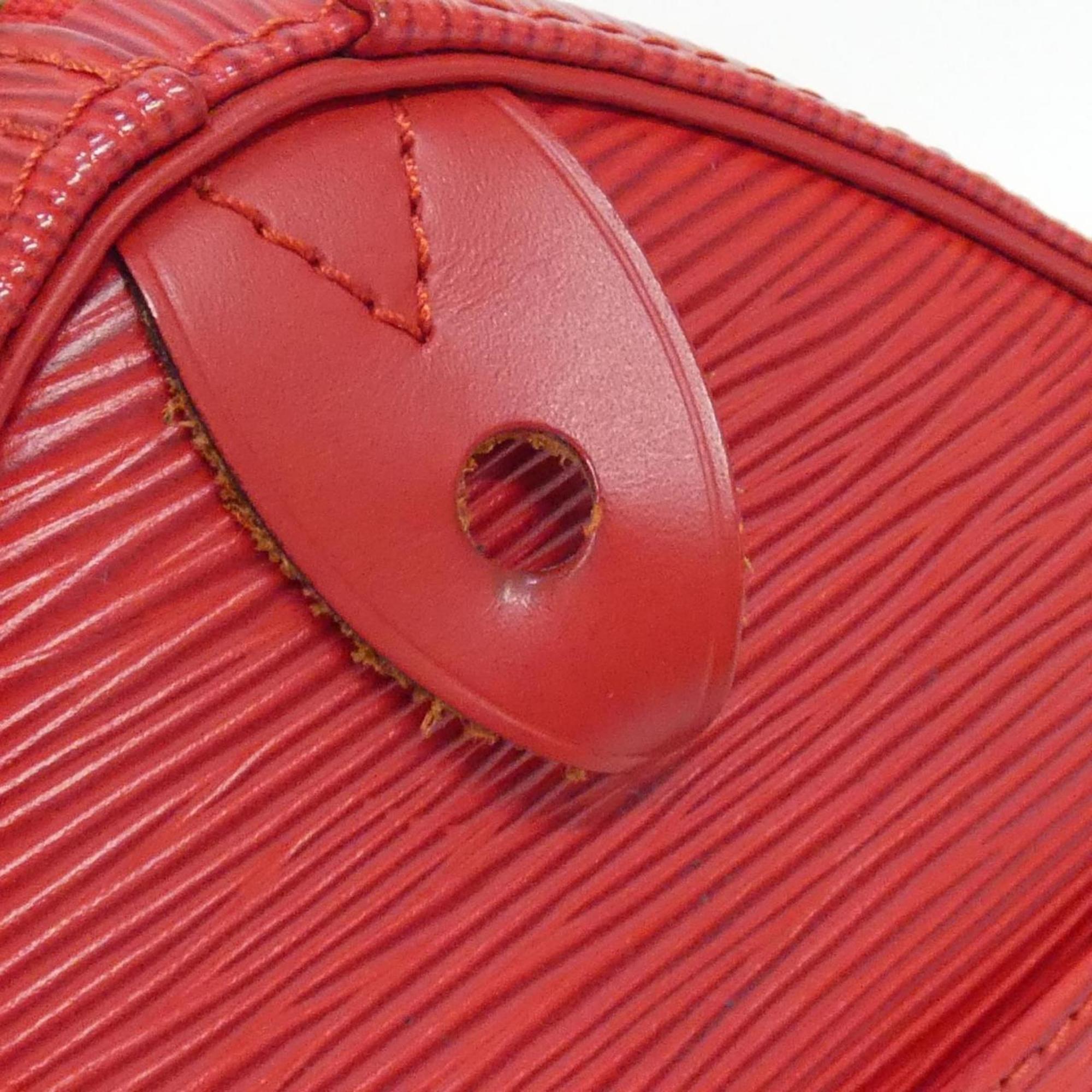 Louis Vuitton Red Color Leather Boston Bag