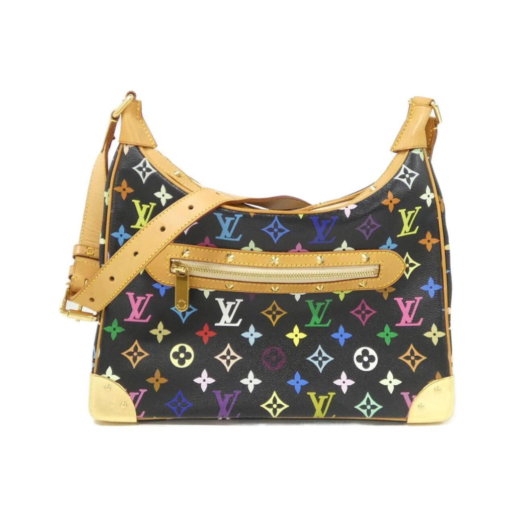 Louis Vuitton Monogram Multicolore Black Coated Canvas Shoulder Bag