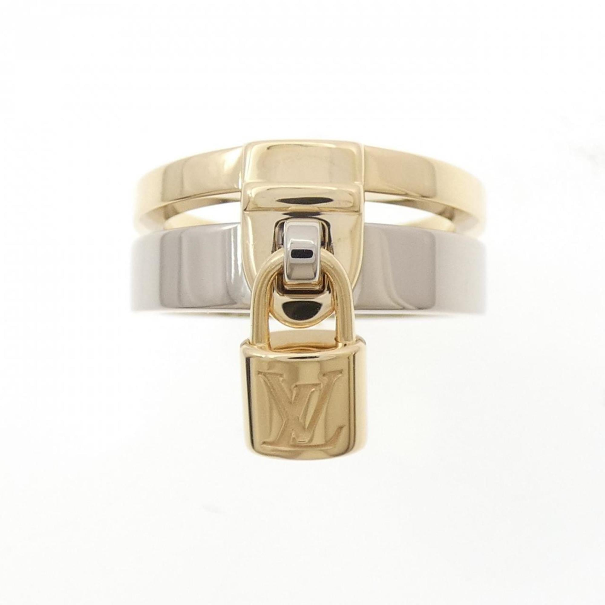 Louis Vuitton Yellow Gold (18K) White Gold (18K) Band Ring