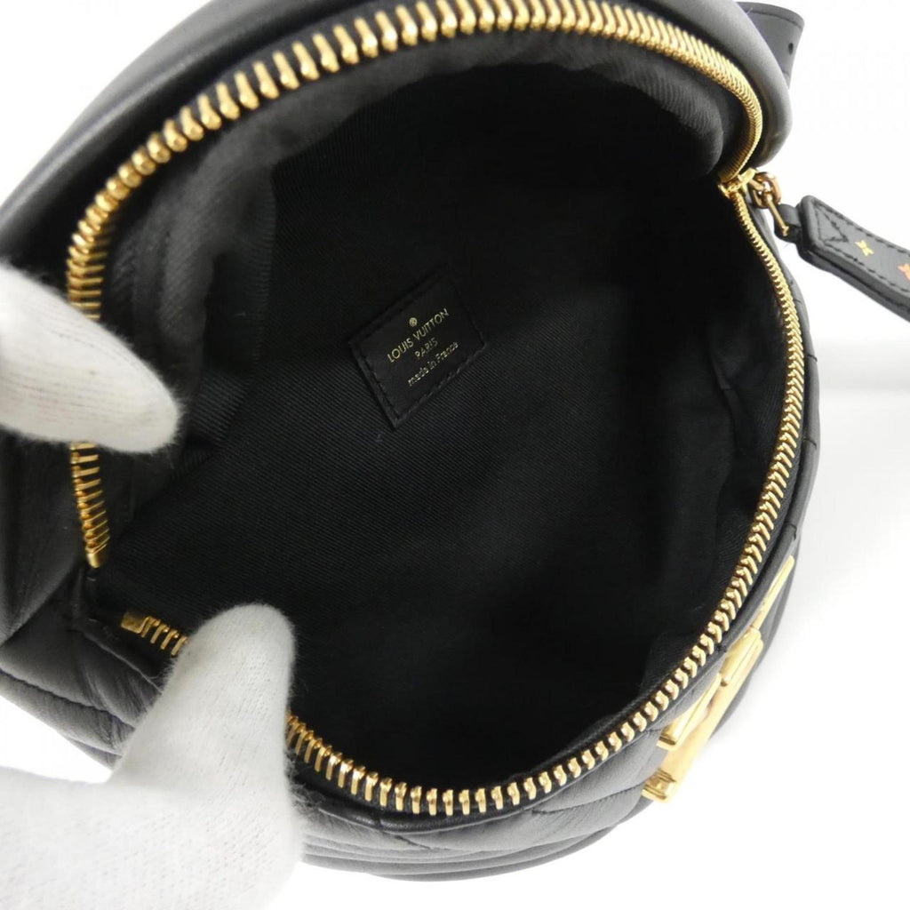 Louis Vuitton Black Leather Shoulder Bag