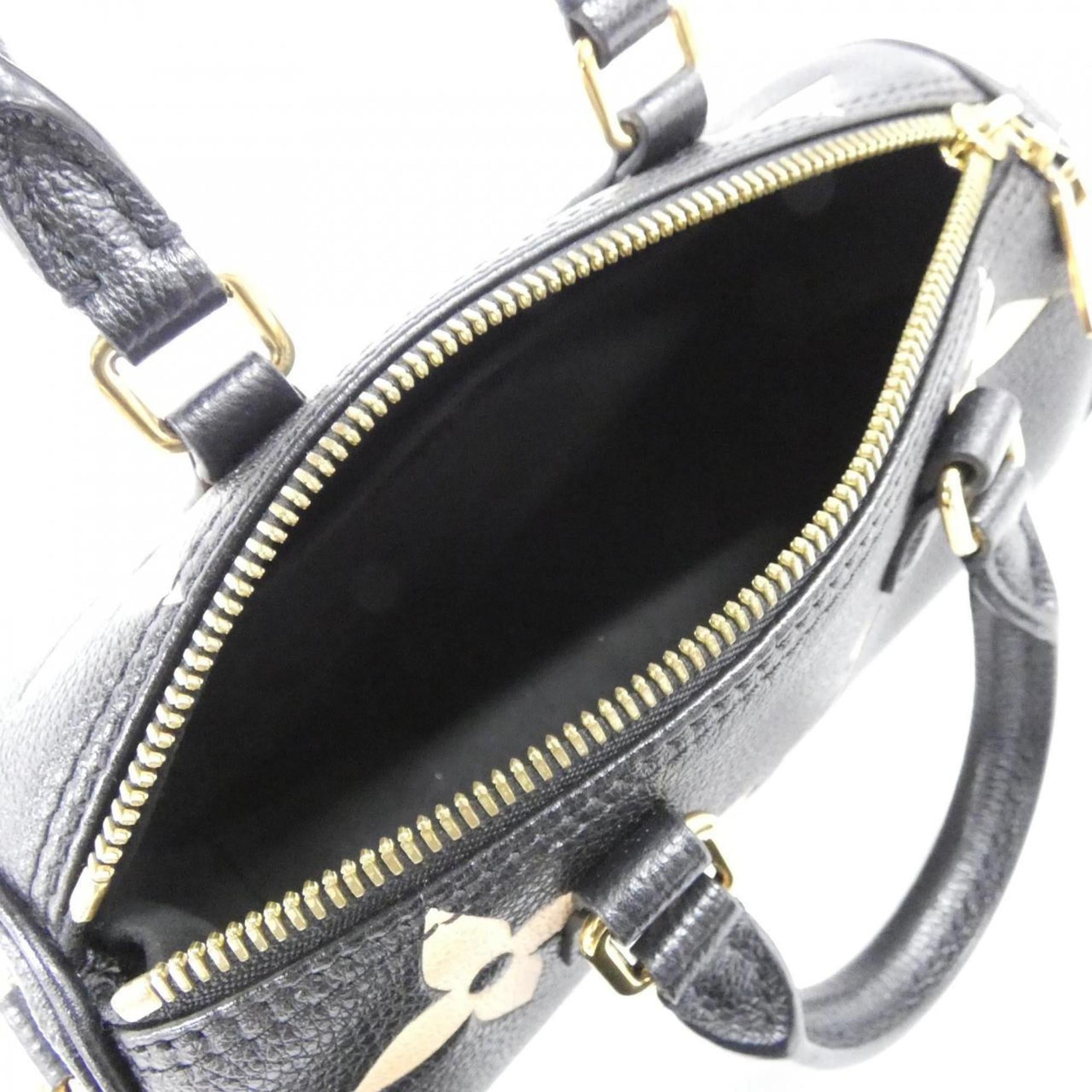 Louis Vuitton Monogram Empreinte Beige Black Leather Shoulder Bag