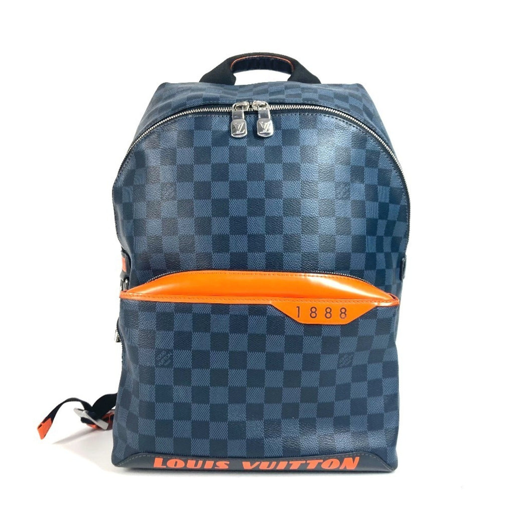 Louis Vuitton Damier Cobalt Navy Orange Backpack