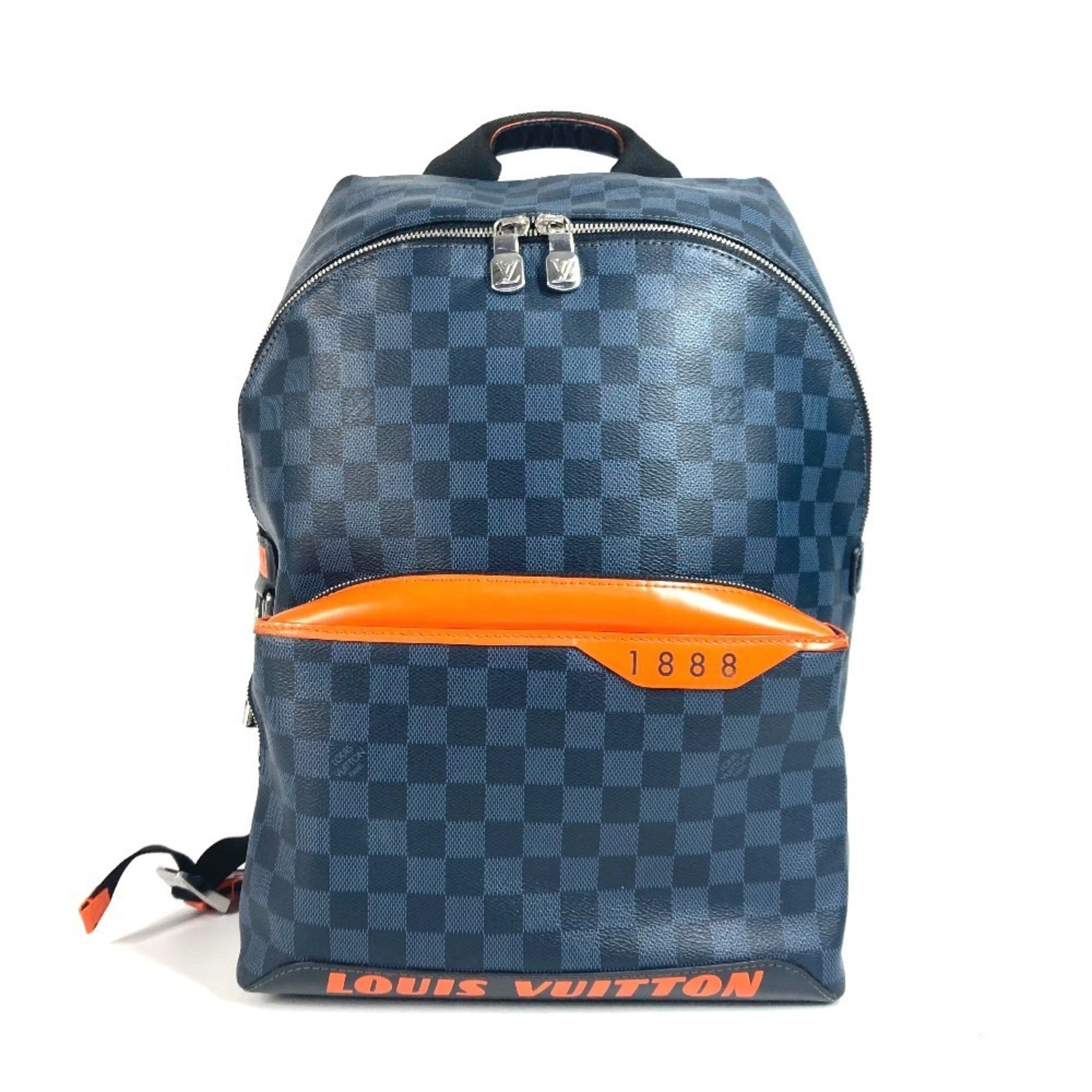 Louis Vuitton Damier Cobalt Navy Orange Backpack