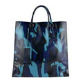 Prada Blue Leather Handbag Shoulder Bag