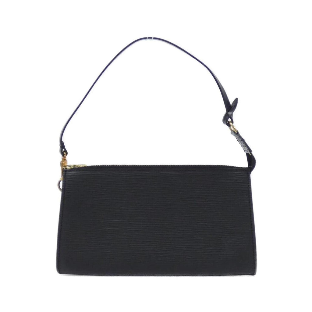 Louis Vuitton Black Leather Pochette Pouch