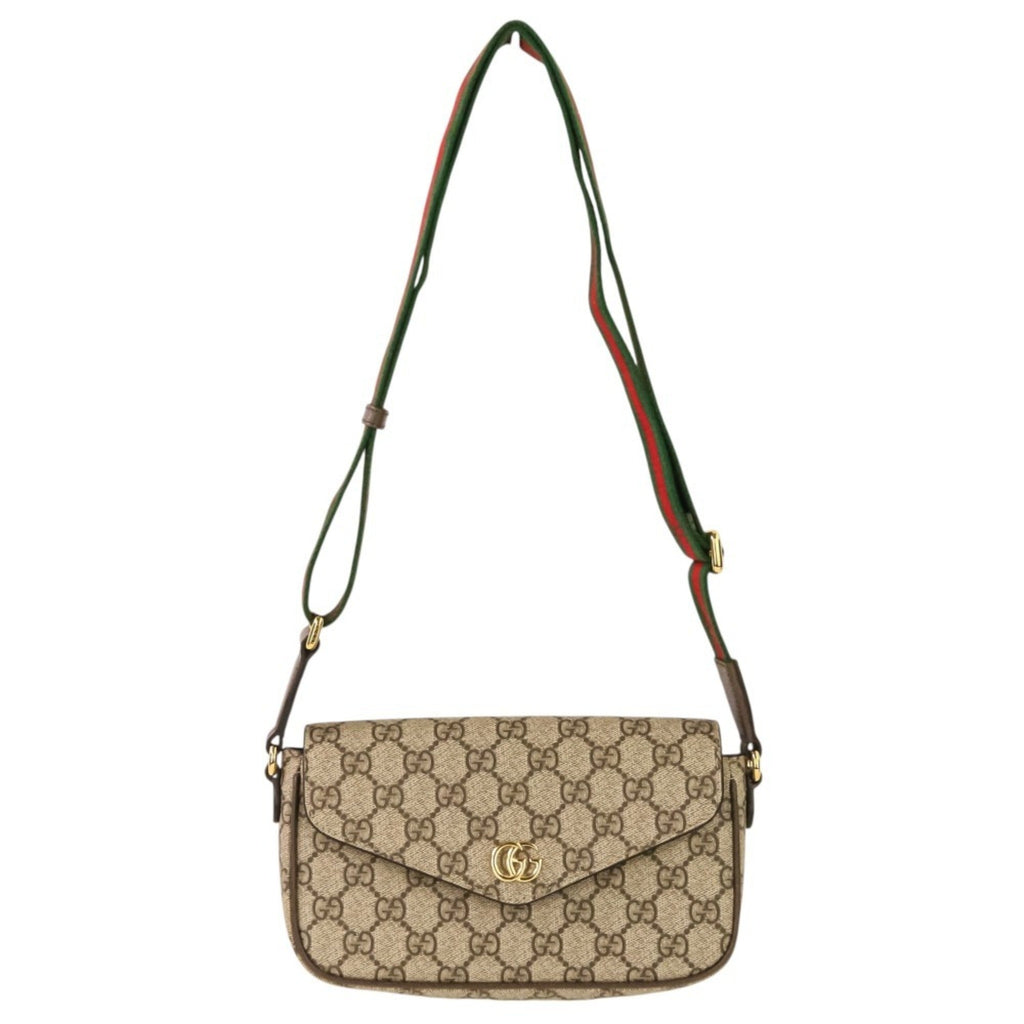 Gucci Brown Gg Supreme Shoulder Bag (Pre-Owned)