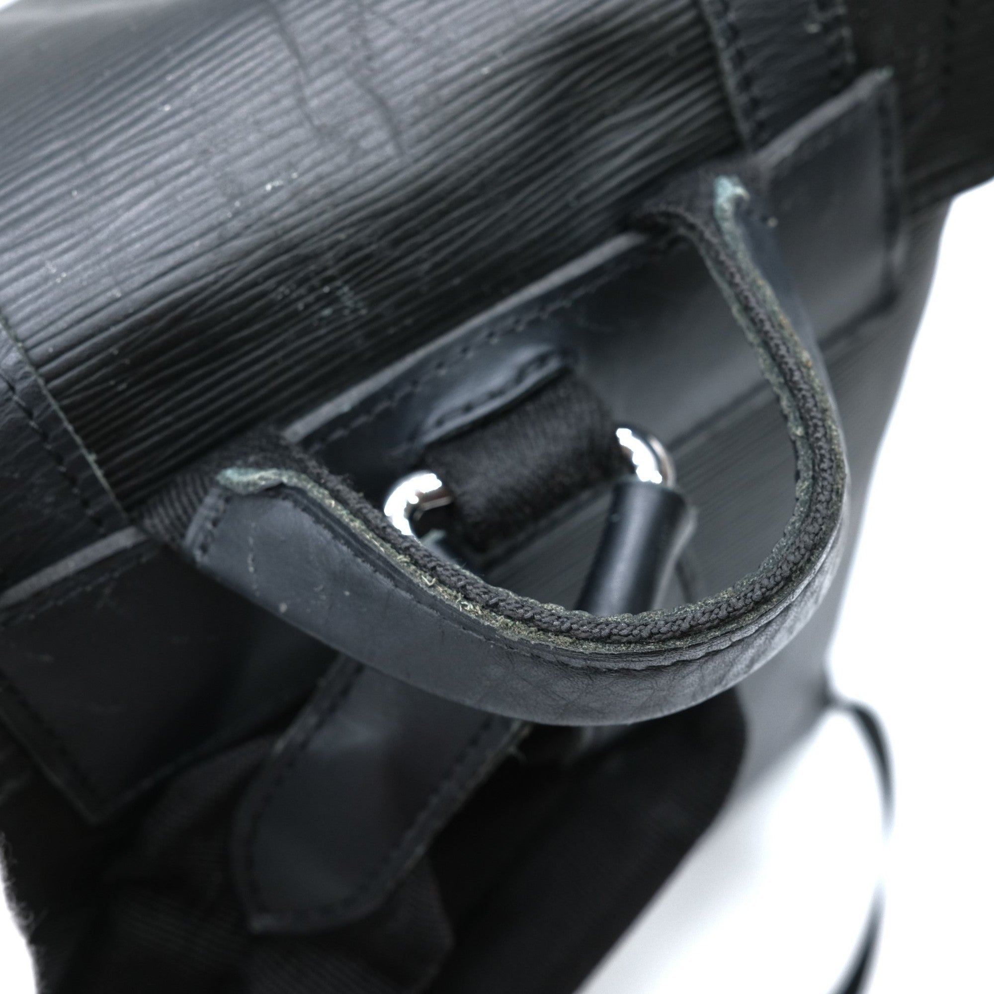 Louis Vuitton Black Epi Leather Backpack