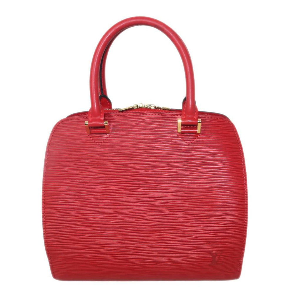Louis Vuitton Red Color Leather Handbag
