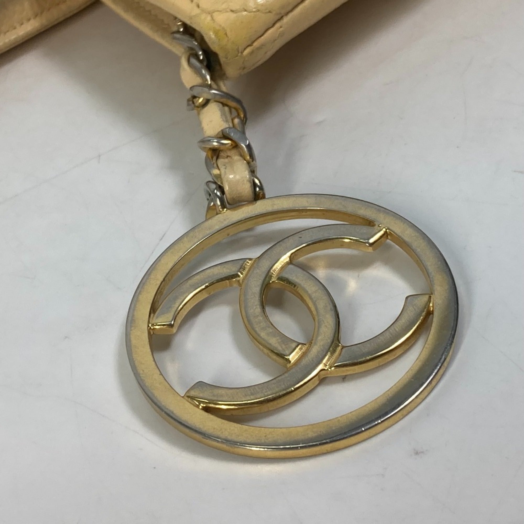 Chanel Yellow Leather Shoulder Bag