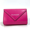 Balenciaga Pink Leather Wallet (Tri-Fold)