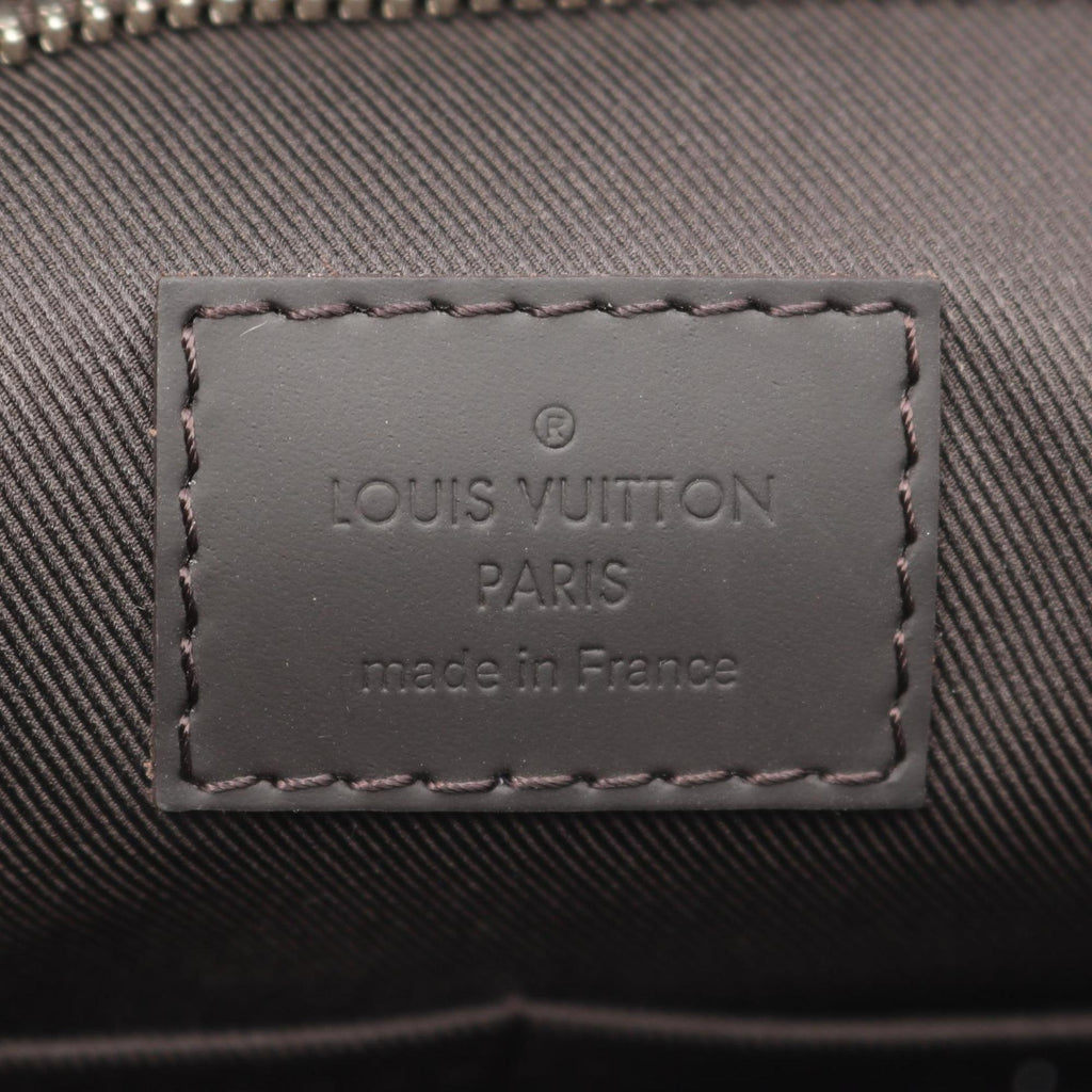 Louis Vuitton Brown Coated Canvas Leather Tote Bag