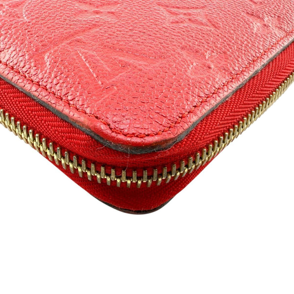 Louis Vuitton Monogram Empreinte Red Color Monogram Empreinte Long Wallet