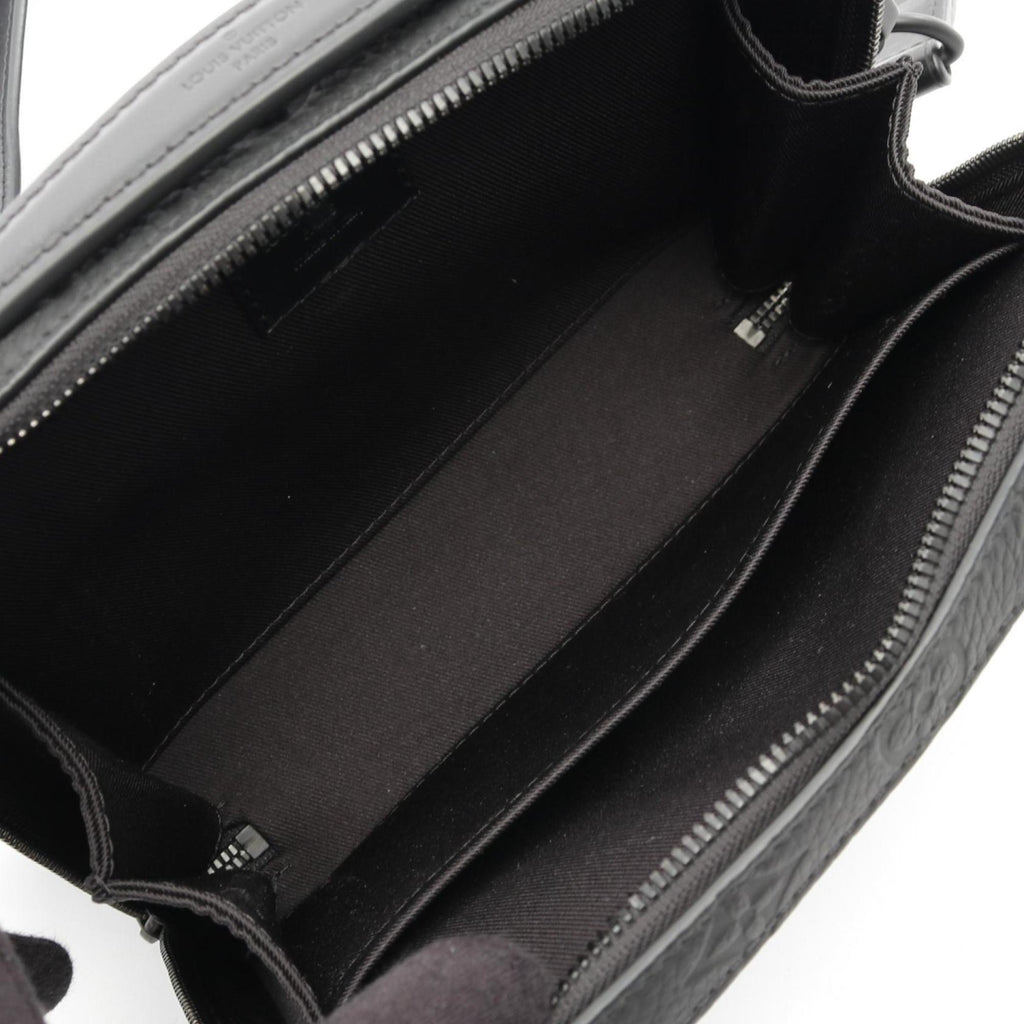 Louis Vuitton Black Leather Shoulder Bag