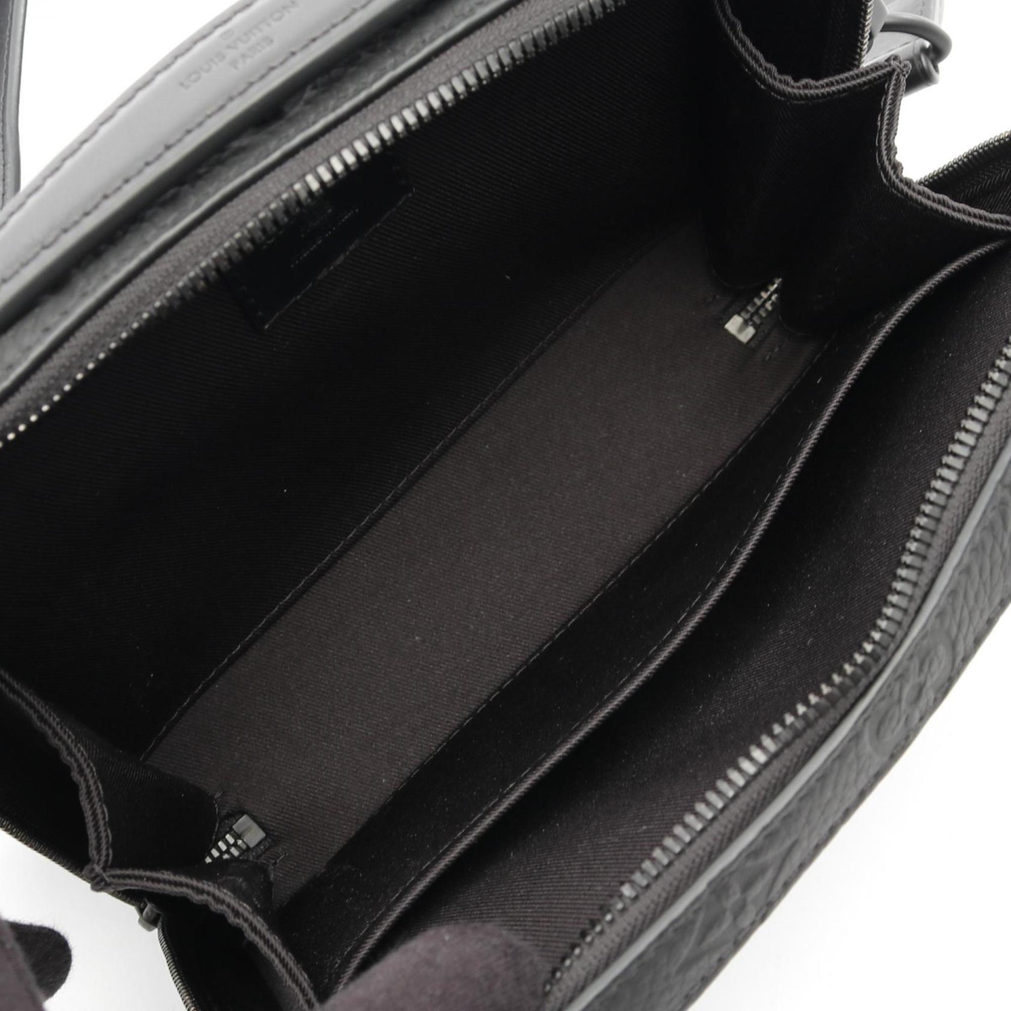 Louis Vuitton Black Leather Shoulder Bag